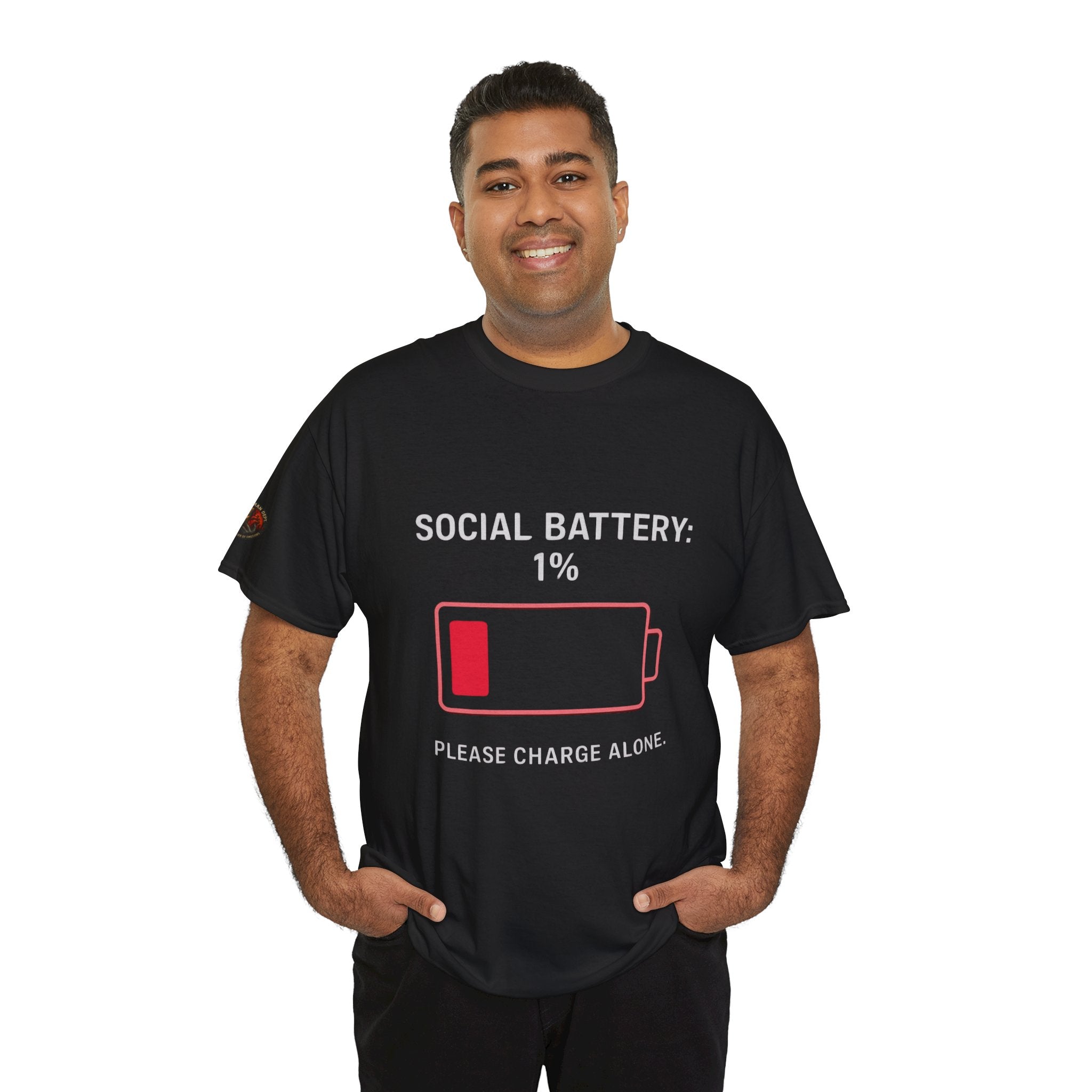 Unisex Heavy Cotton Tee/Social Battery