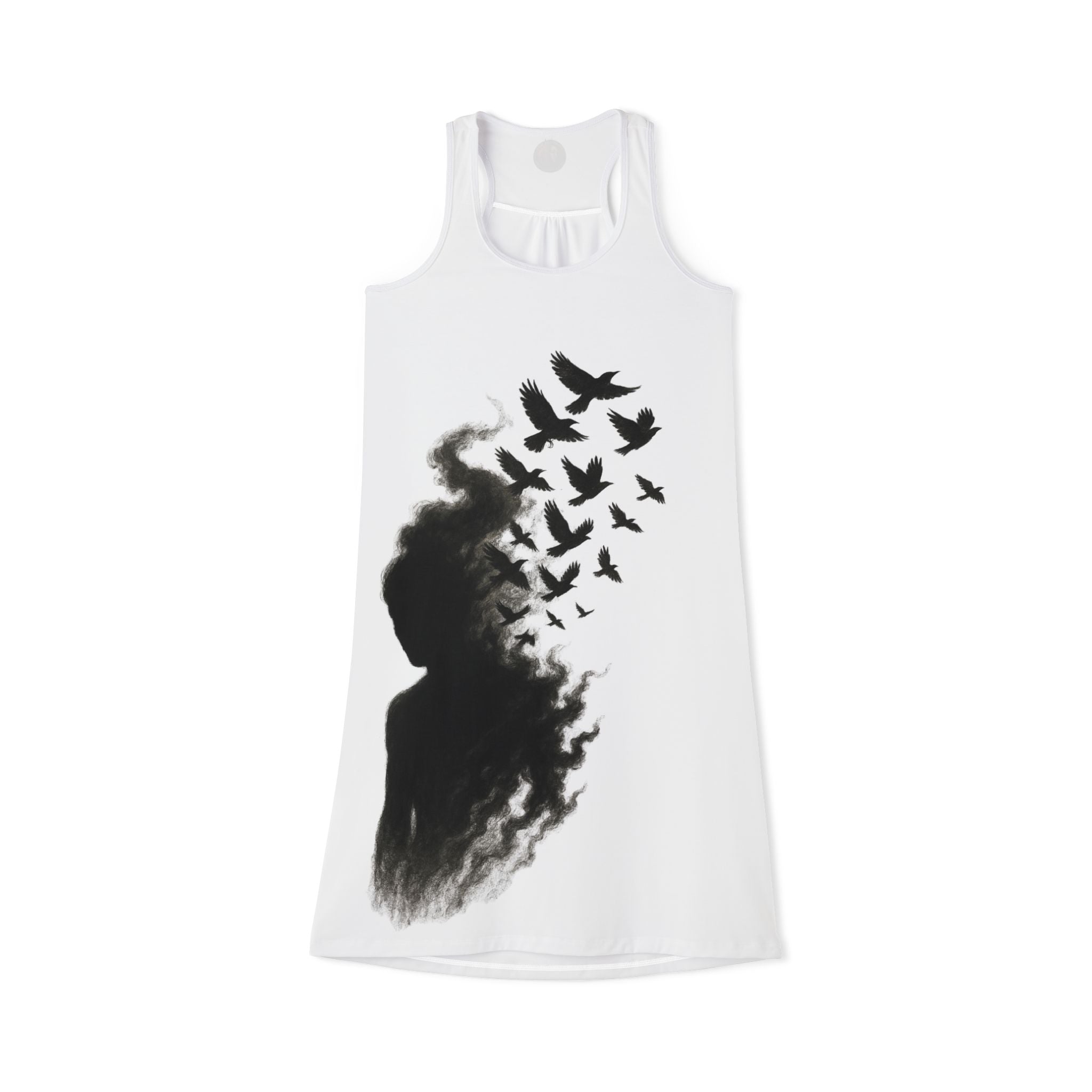 Women's Racerback Dress  Shadow of the Raven(AOP)