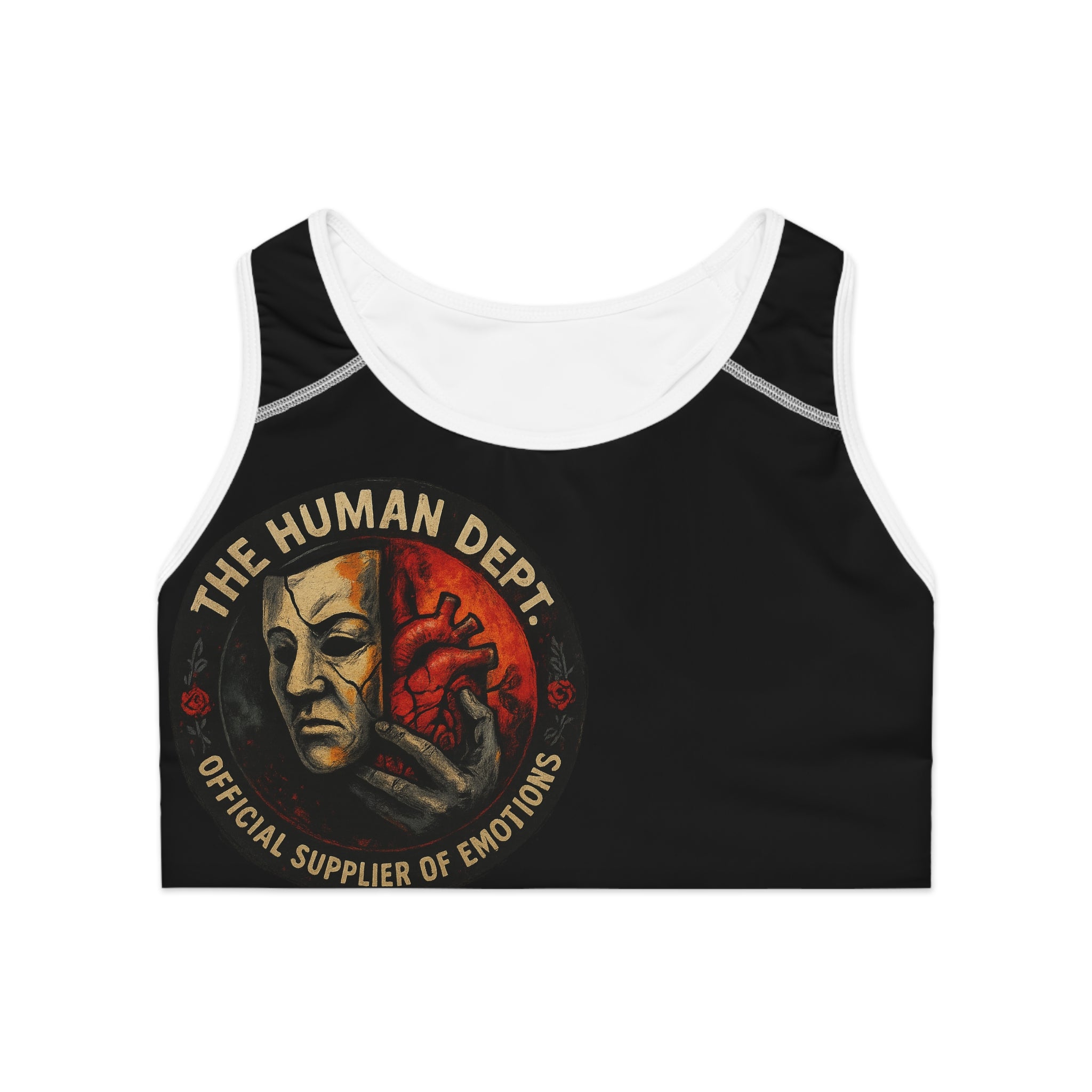 Emotive Sports Bra - Official Supplier of Emotions, Workout Gear, Activewear, Fitness Apparel, Gift for Fitness Lovers, Unique Gym Wear