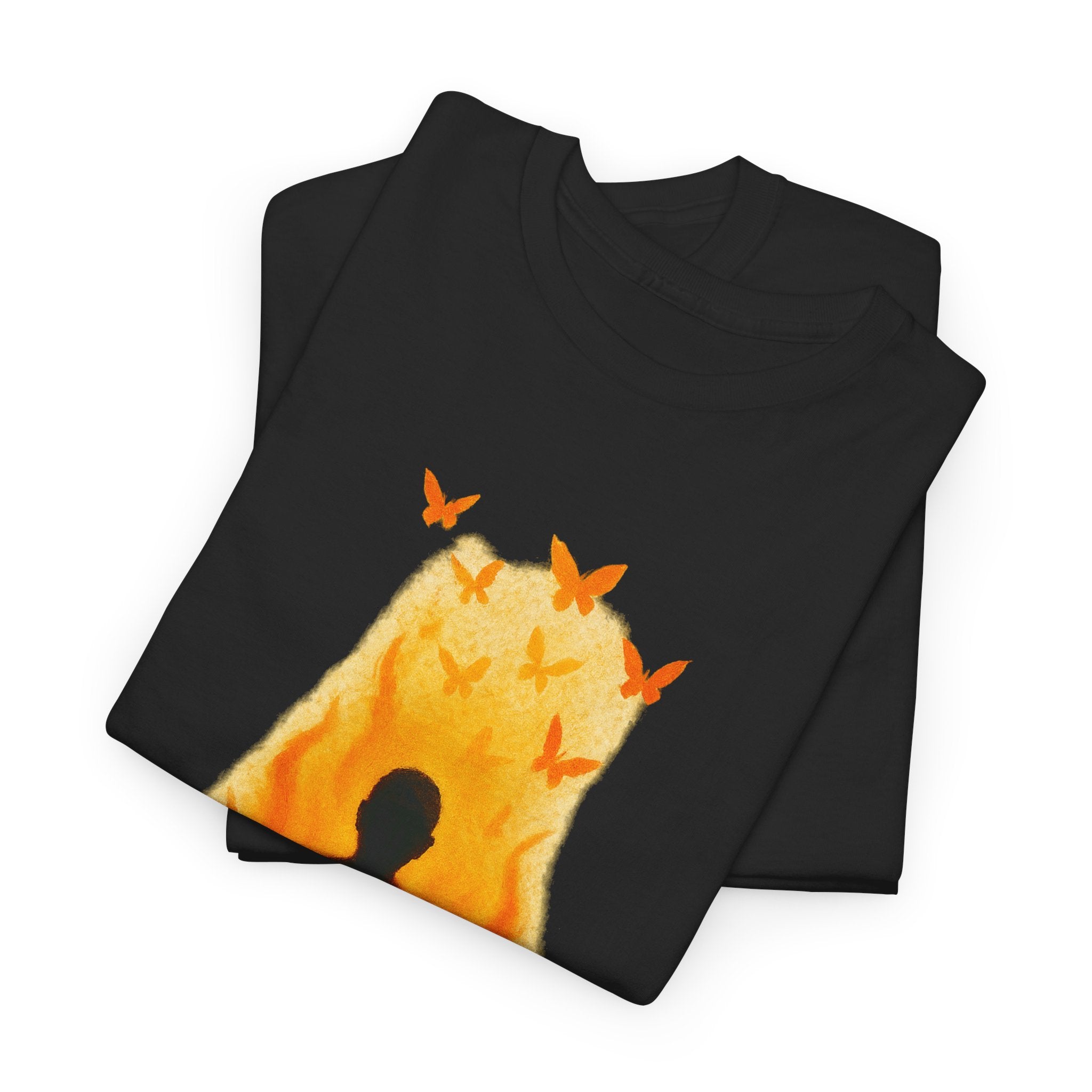 Unisex Heavy Cotton Tee/ Burning Peace