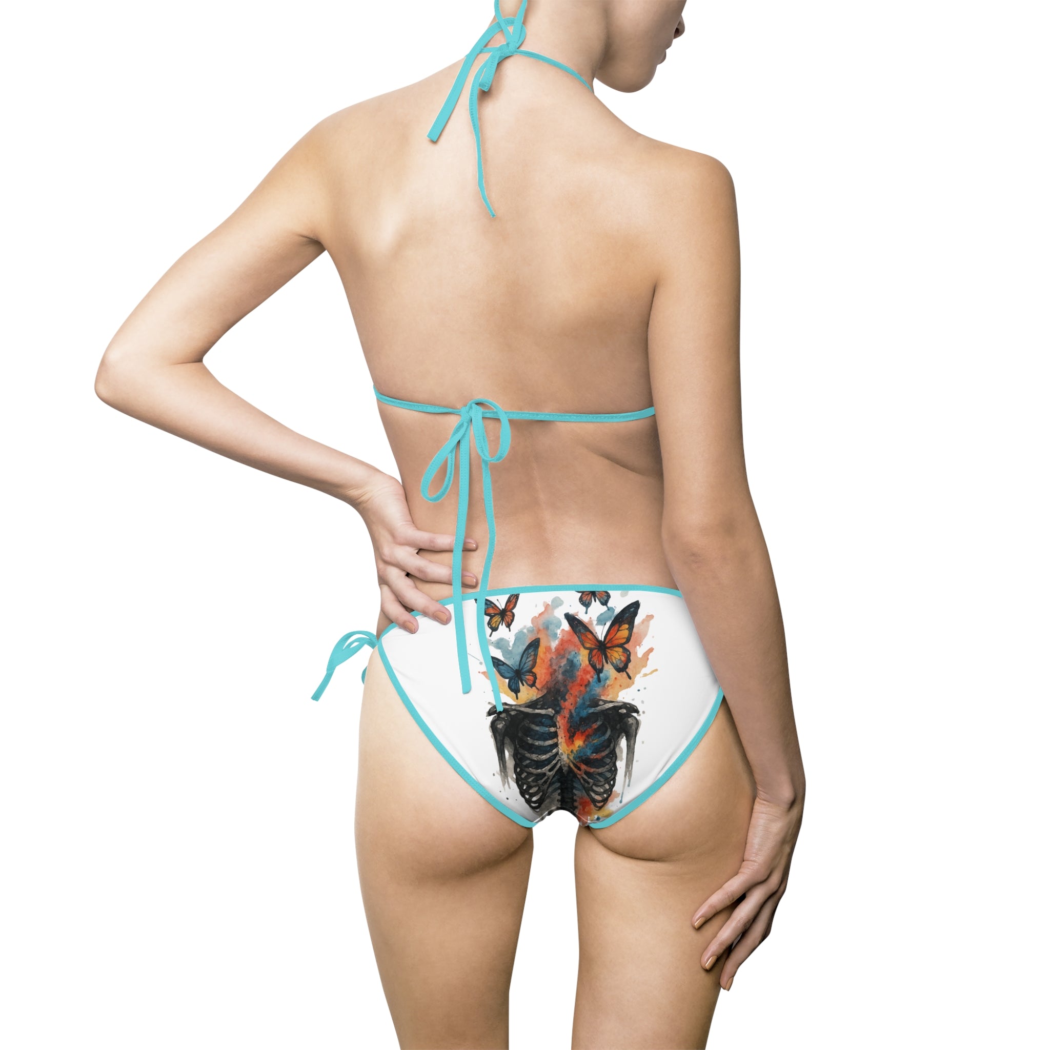 Vibrant Women's Bikini Swimsuit, Colorful Swimwear, Beachwear, Summer Vacation, Pool Party, Trendy Swim Set