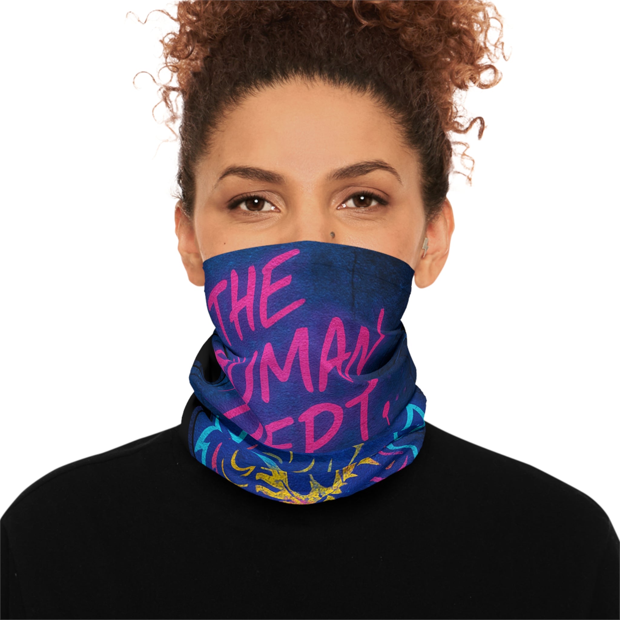 Neon Panther Art Lightweight Neck Gaiter, Cool Face Mask for Festivals, Outdoor Adventure, Sports, Unique Gift for Friends