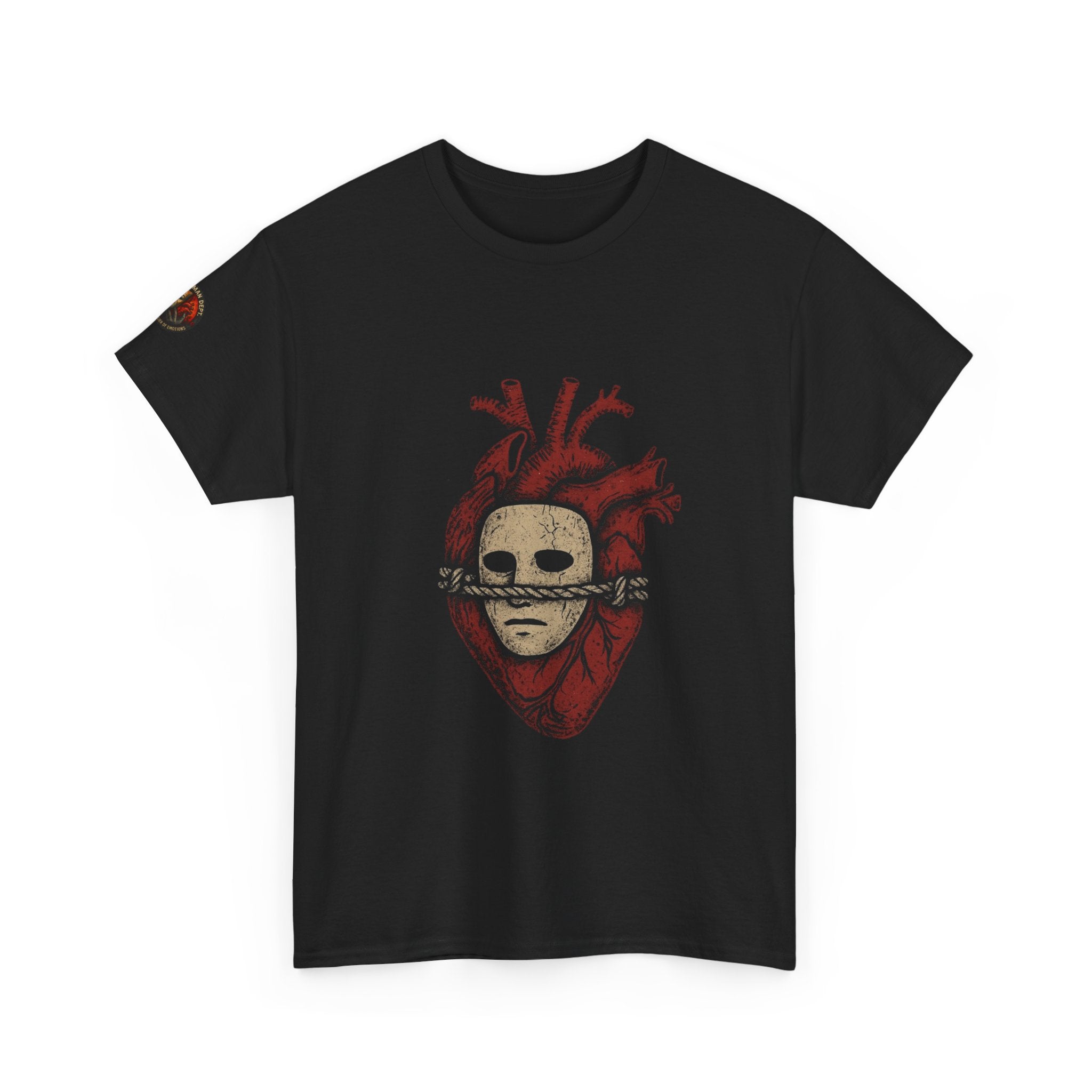 Gothic Heart Skull Tee - Unisex Heavy Cotton T-Shirt