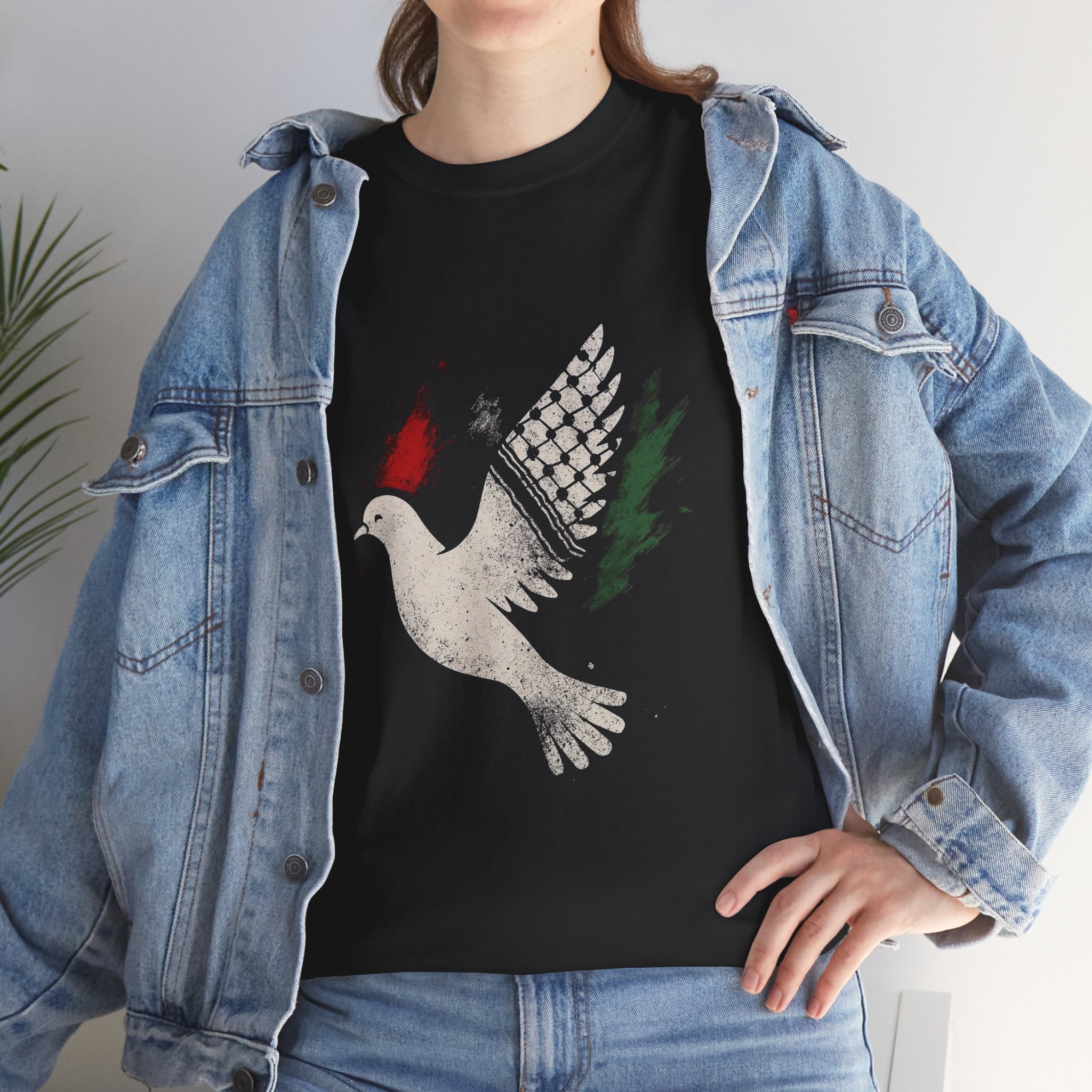 Artistic Unisex Heavy Cotton Tee - FP Dove Design