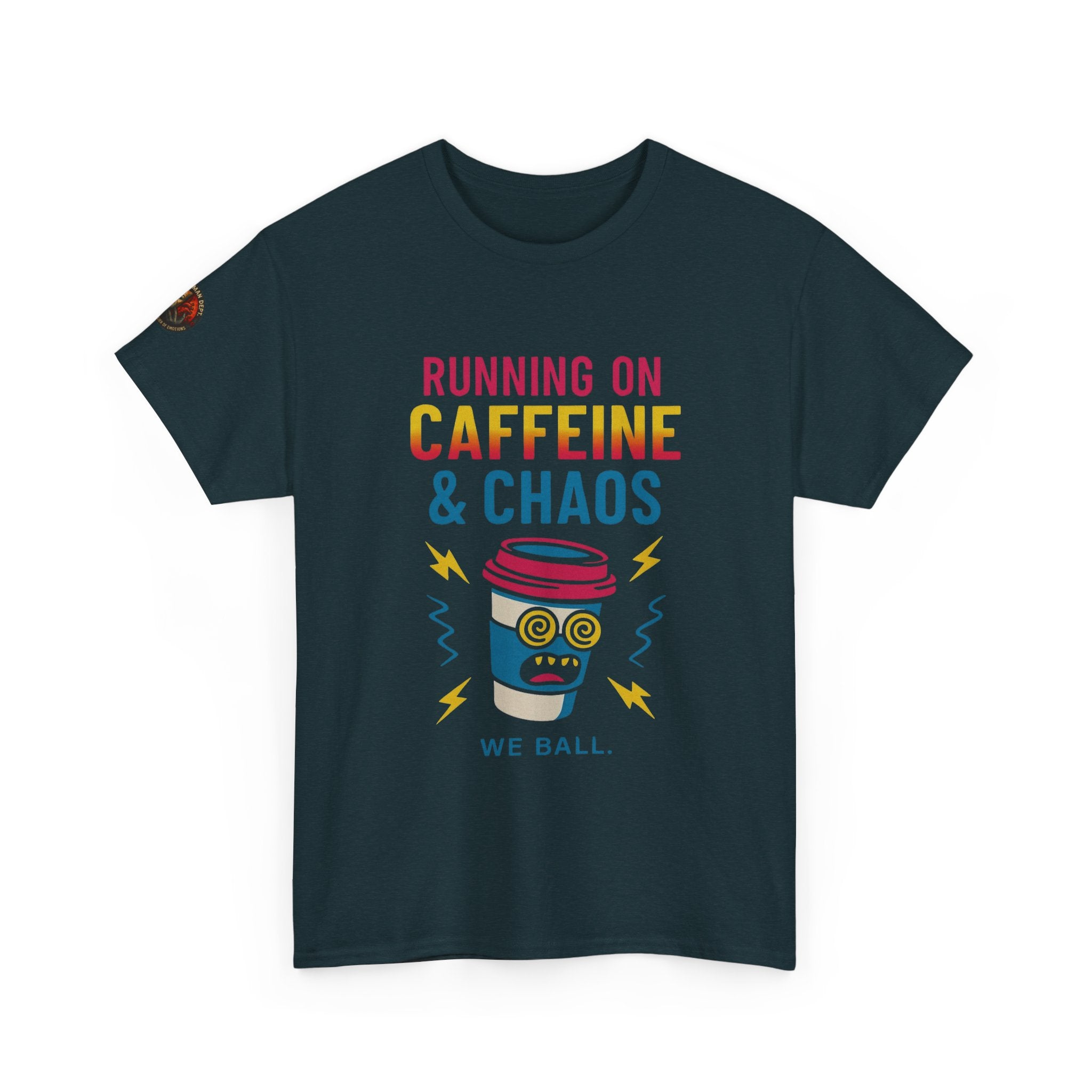 Unisex Heavy Cotton Tee/ Caffeine & Chaos