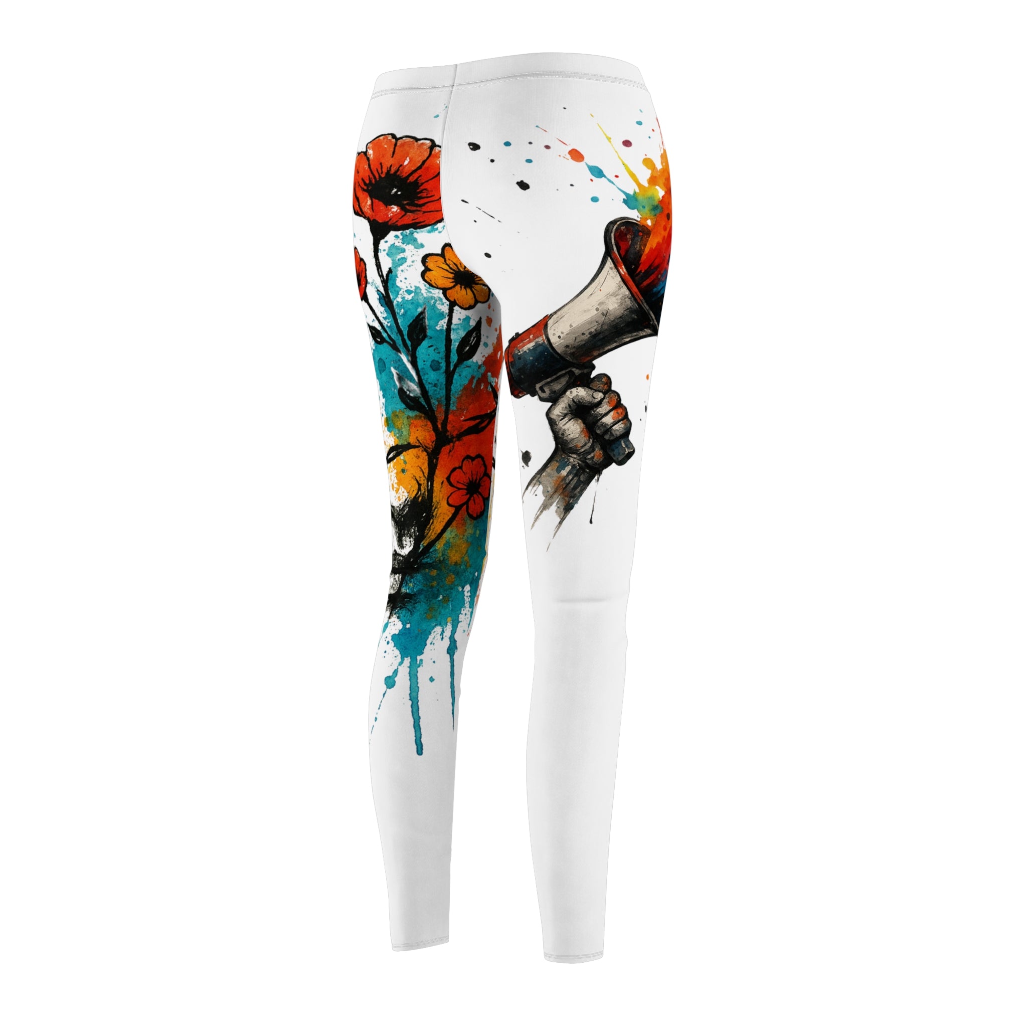 Artistic Women's Casual Leggings with Colorful Prints