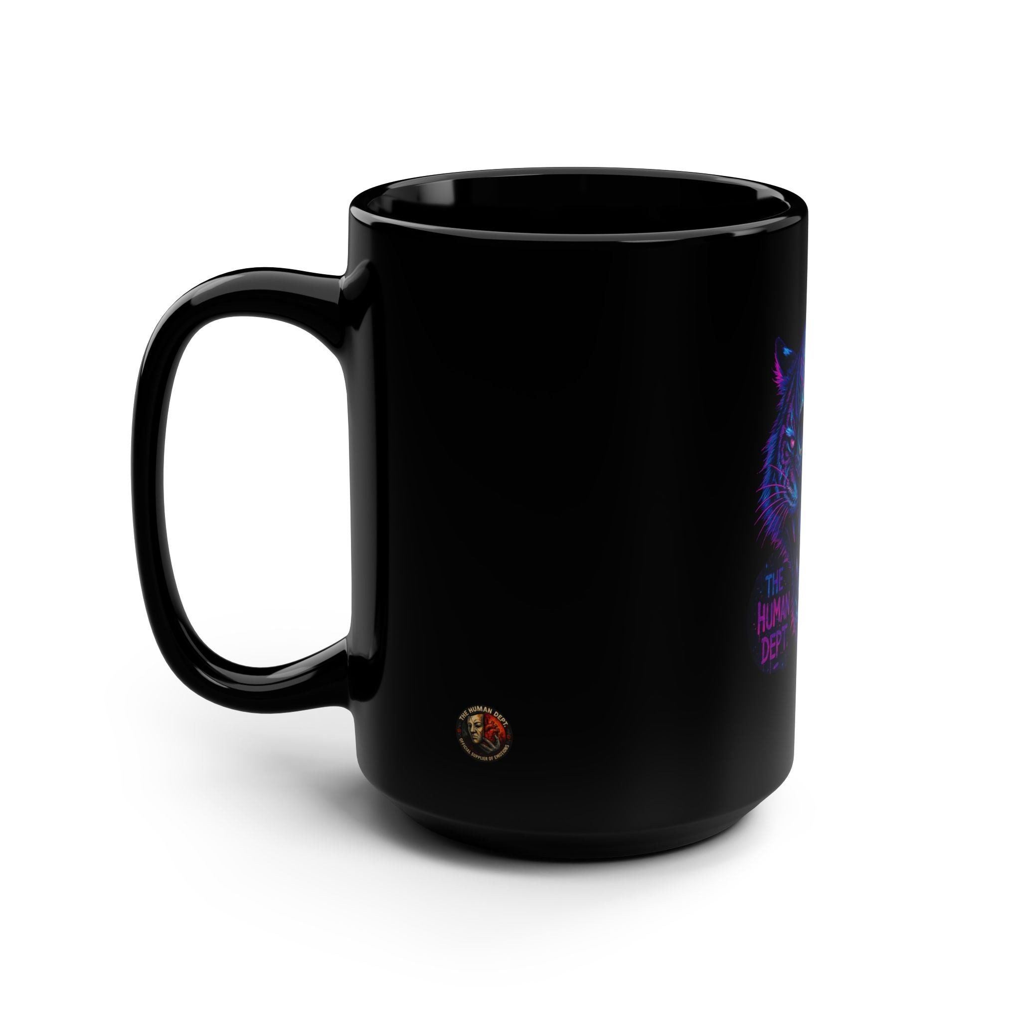 Human Dept Black Mug, 15oz