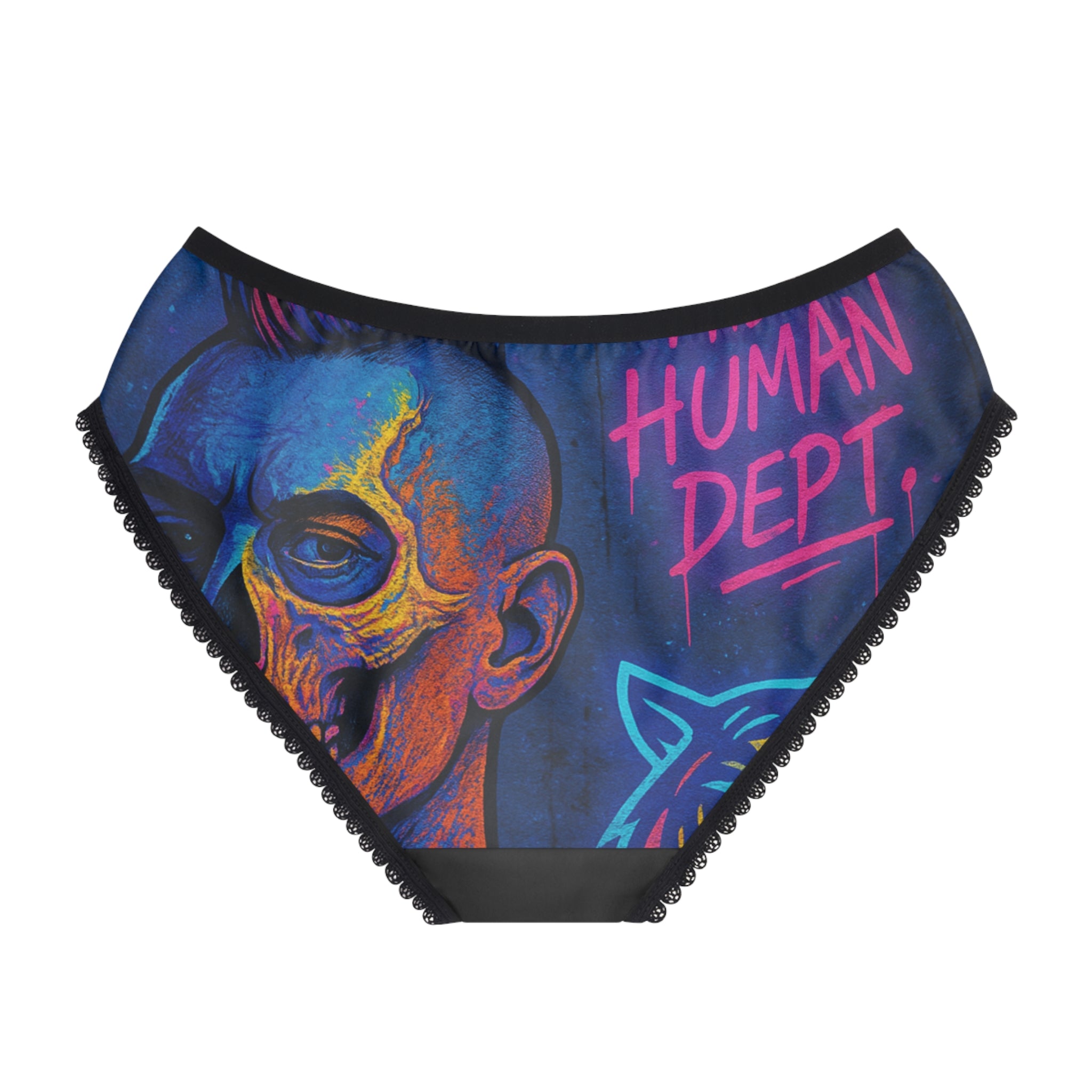 Vibrant Women's Briefs, Edgy Intimate Wear, Comfortable Panties, Unique Gift for Her, Halloween Lingerie, Festival Underwear