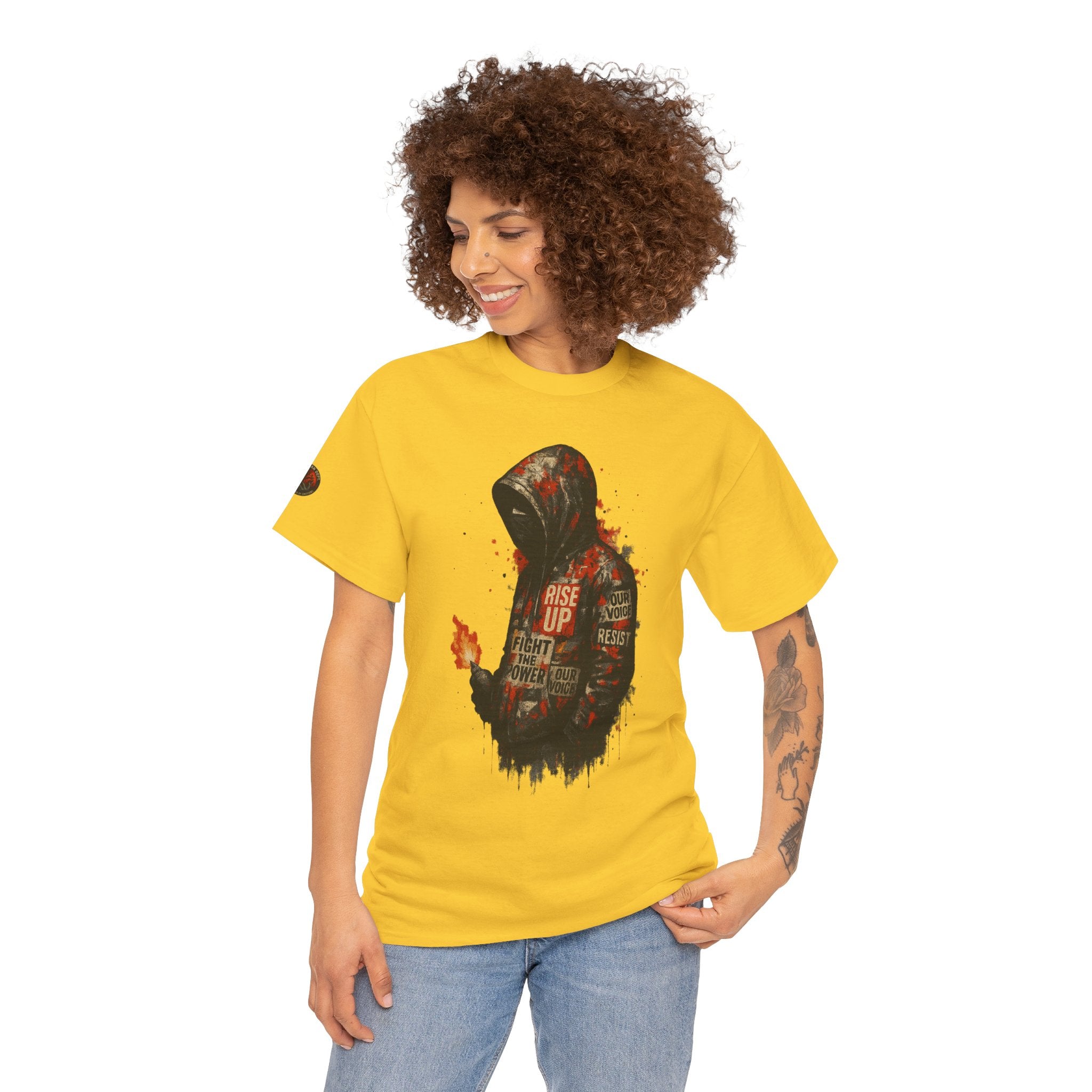 Unisex Graphic Tee, Rise Up Motivational Shirt, Casual Wear, Gift for Inspiration, Streetwear Fashion, Everyday Comfort