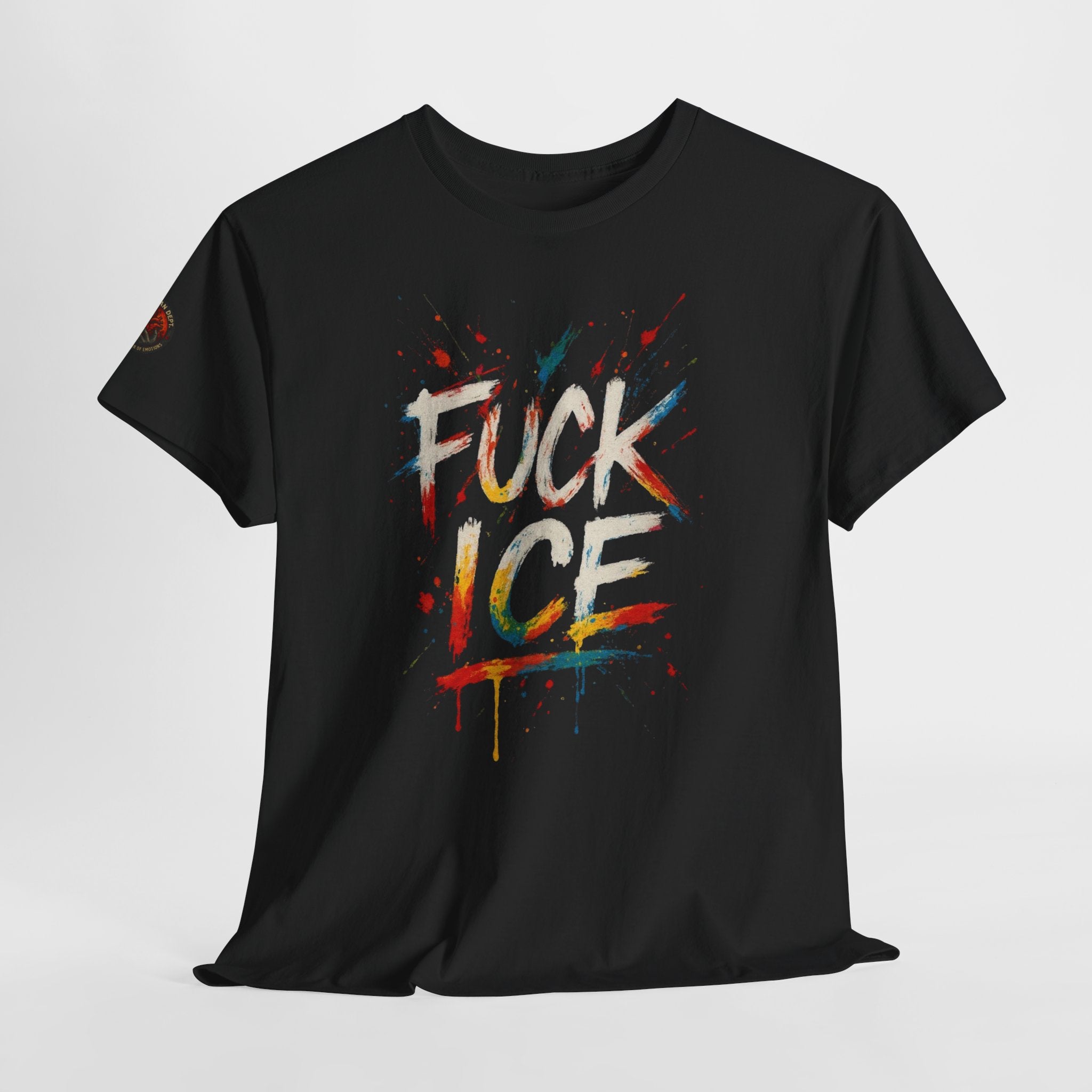 Bold Statement Tee: 'F*CK ICE' Unisex Heavy Cotton T-Shirt