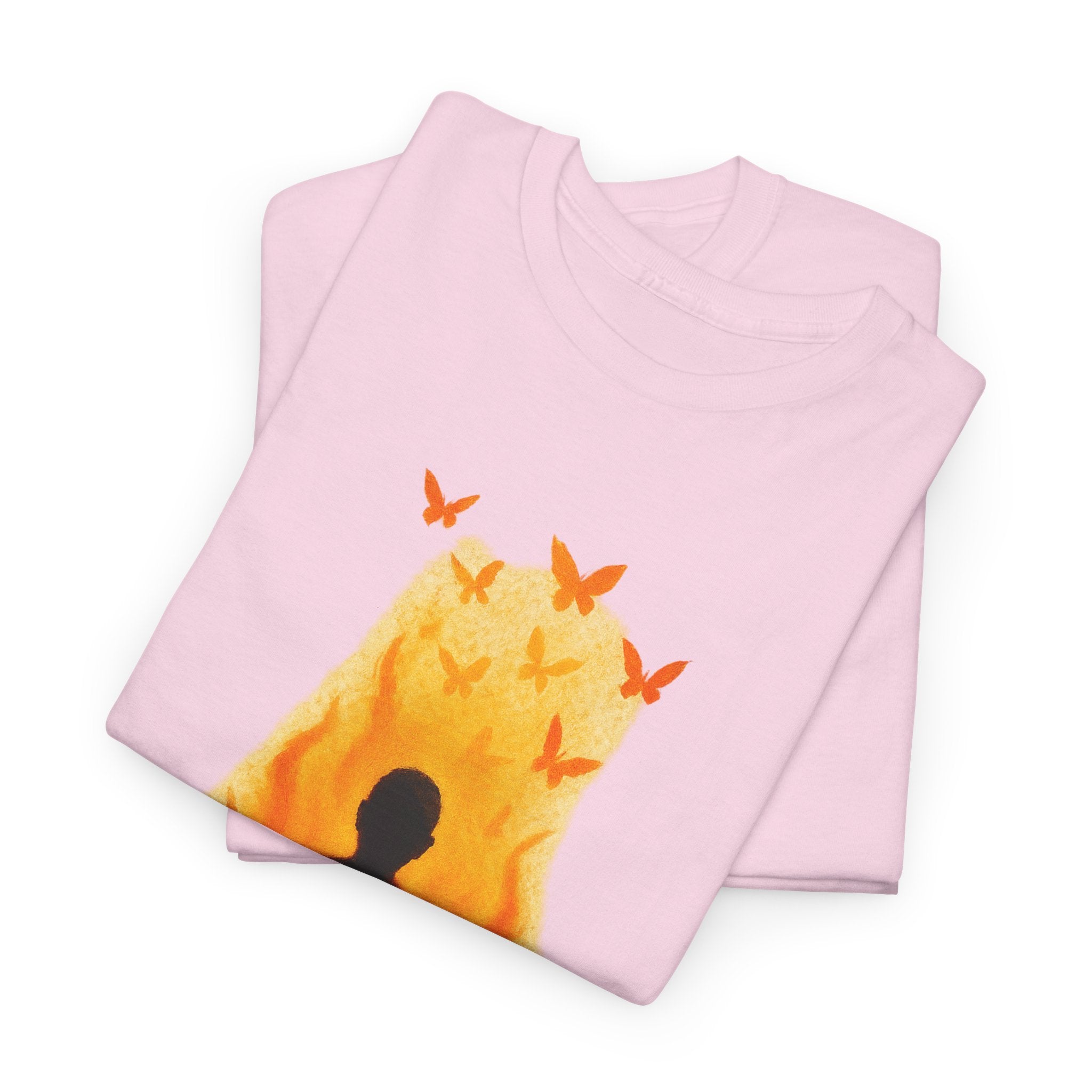 Unisex Heavy Cotton Tee/ Burning Peace