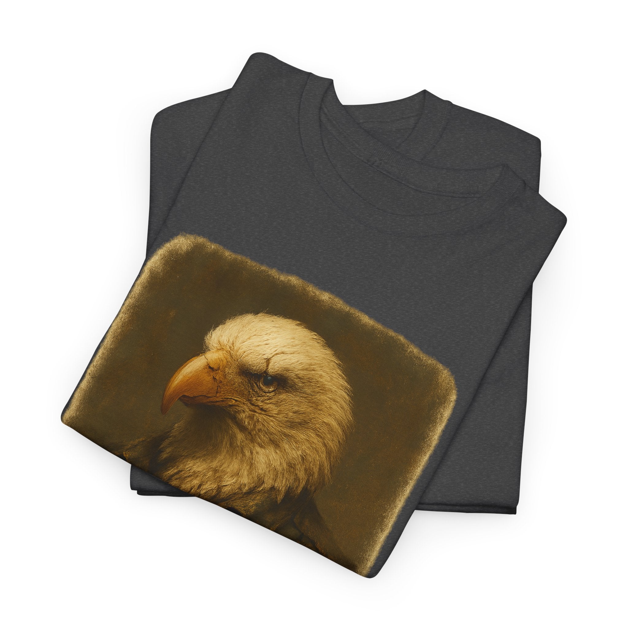Eagle Graphic Tee, Unisex Heavy Cotton T-Shirt, Nature Lover Gift, Casual Wear, Patriotic Apparel, Unique Eagle Design