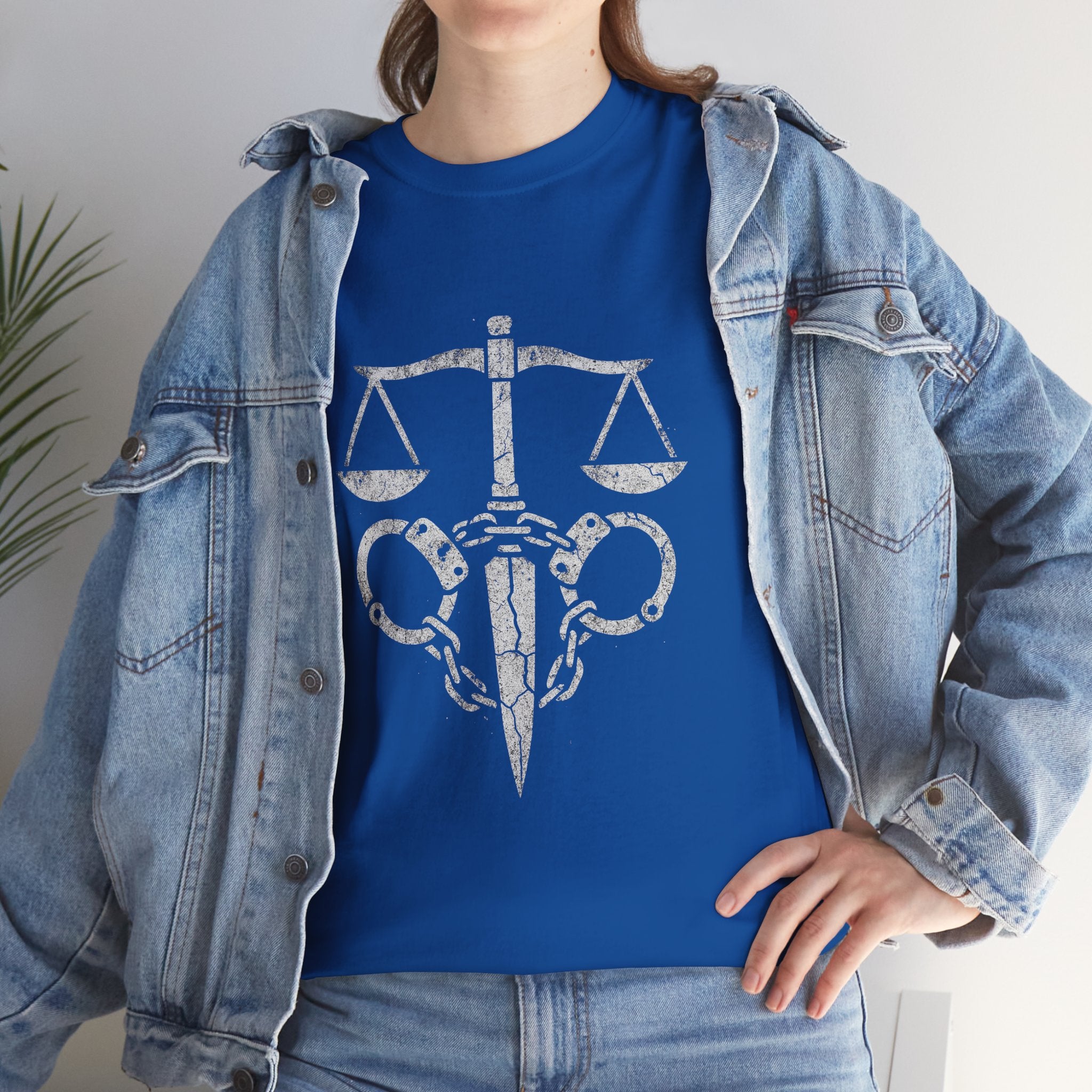 Justice Scales Graphic Tee for Advocates & Activists
