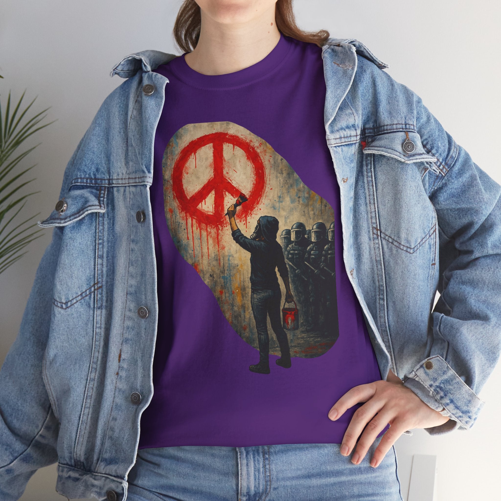 Unisex Heavy Cotton Tee/ Painting a Protest
