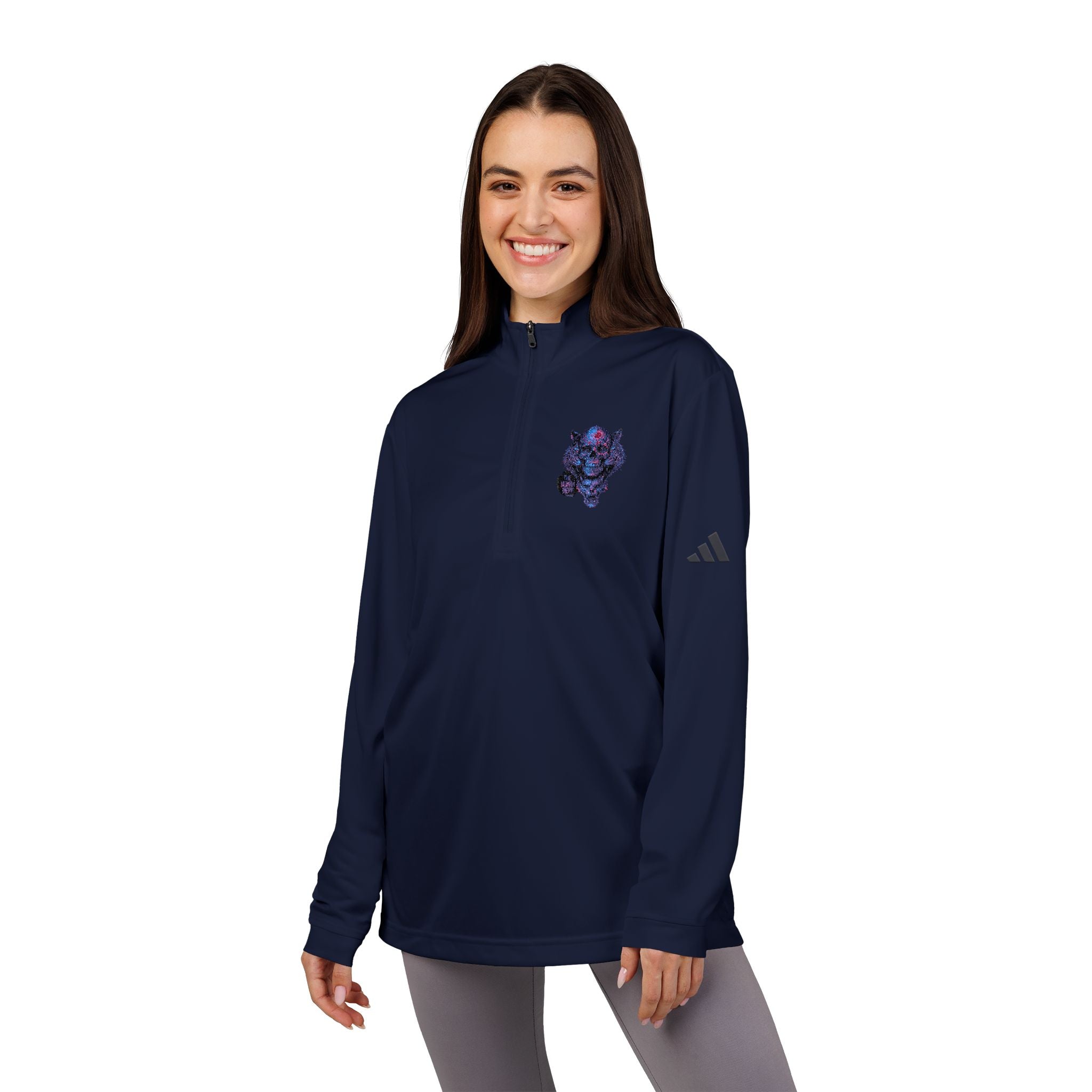 Adidas® Quarter-Zip Pullover - Elegant Athletic Wear for Sports Enthusiasts, Perfect for Casual Outings, Team Events, Travel, Gifts