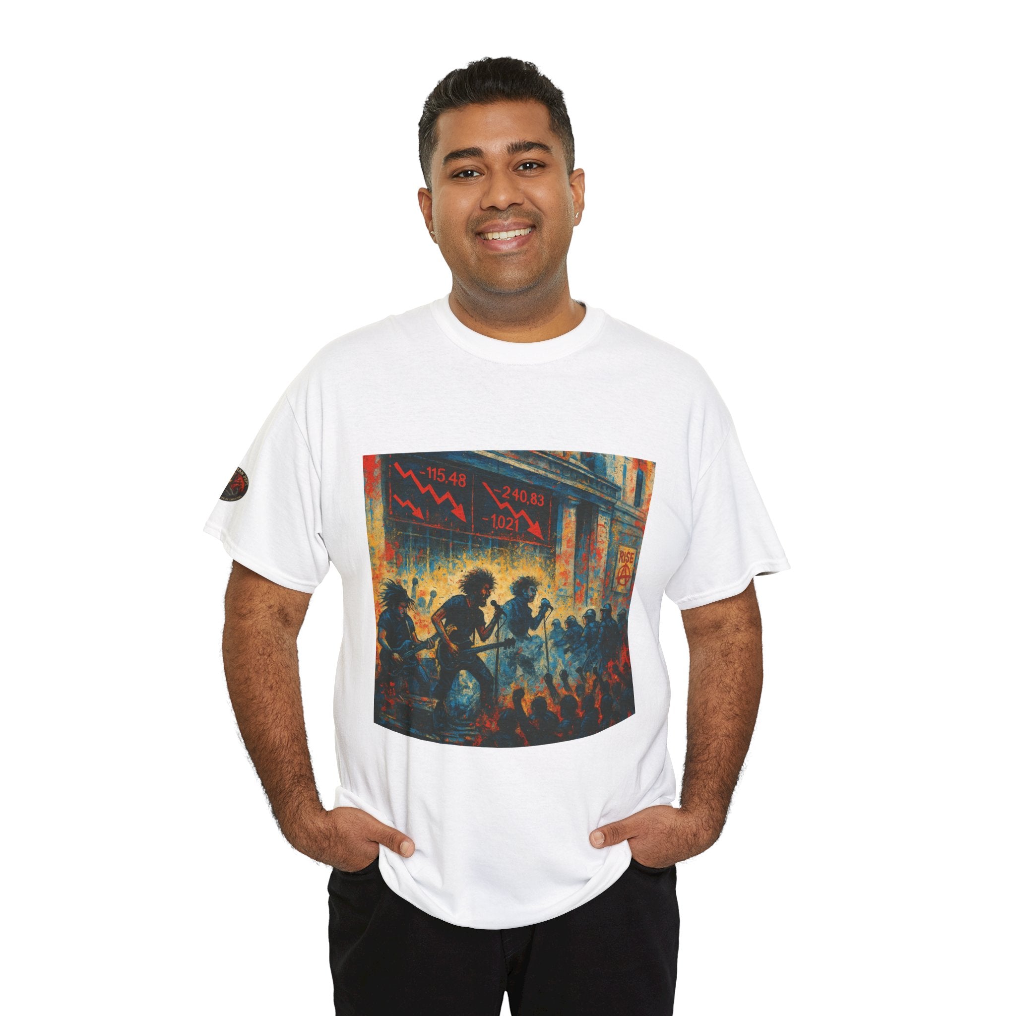 Unisex Heavy Cotton Tee/ Rock for the Downfall