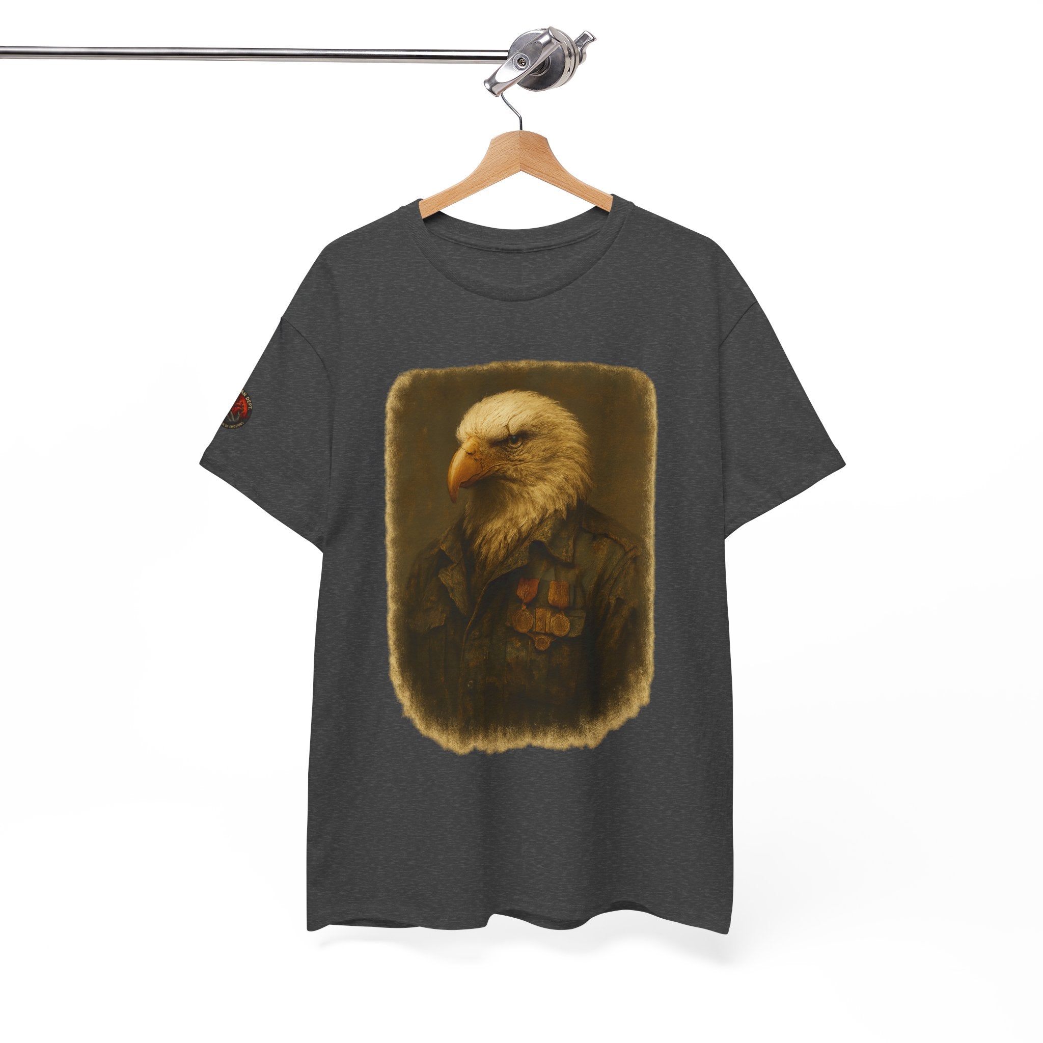 Eagle Graphic Tee, Unisex Heavy Cotton T-Shirt, Nature Lover Gift, Casual Wear, Patriotic Apparel, Unique Eagle Design