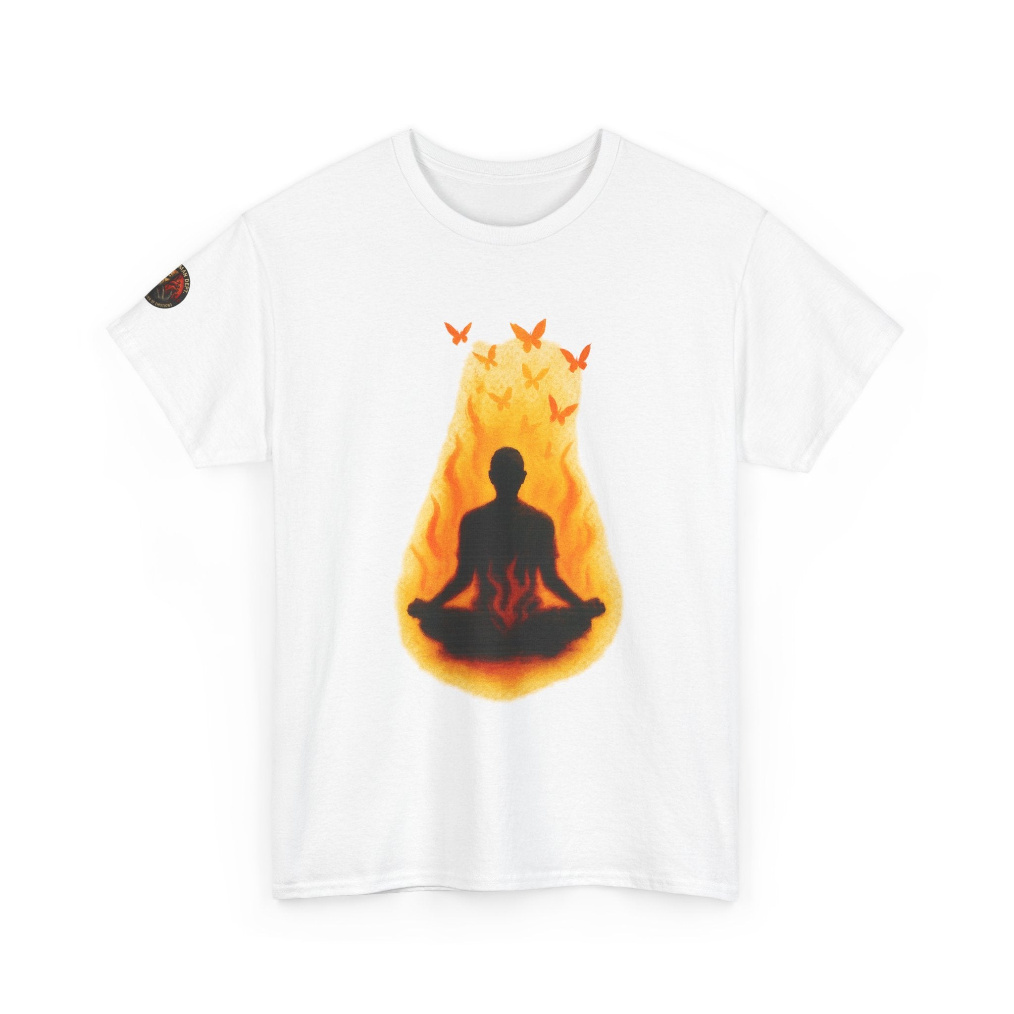 Unisex Heavy Cotton Tee/ Burning Peace