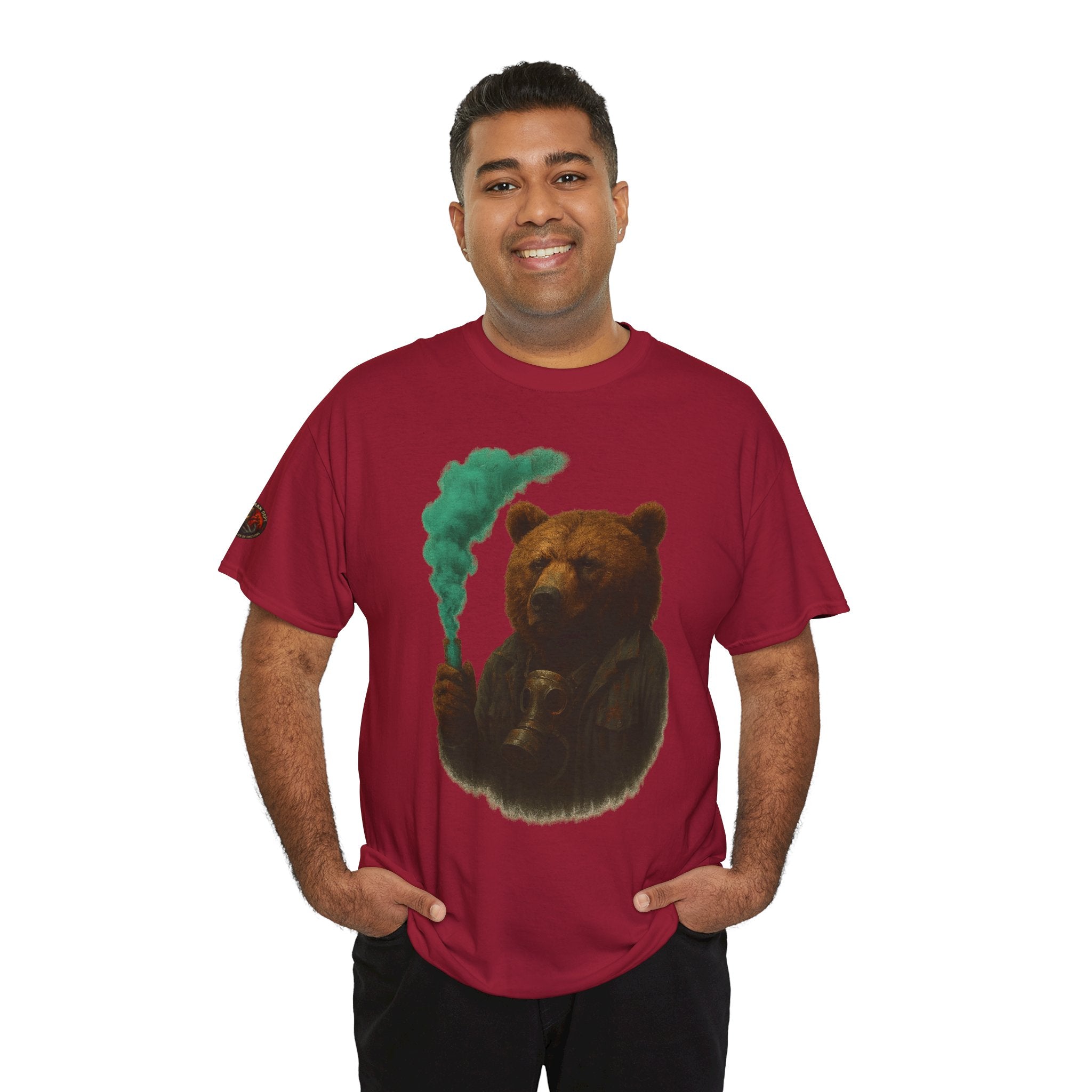 Cozy Bear Graphic Tee, Unisex Cotton T-Shirt, Cute Animal Lover Gift, Casual Wear, Nature Inspired Fashion, Eco-Friendly Apparel