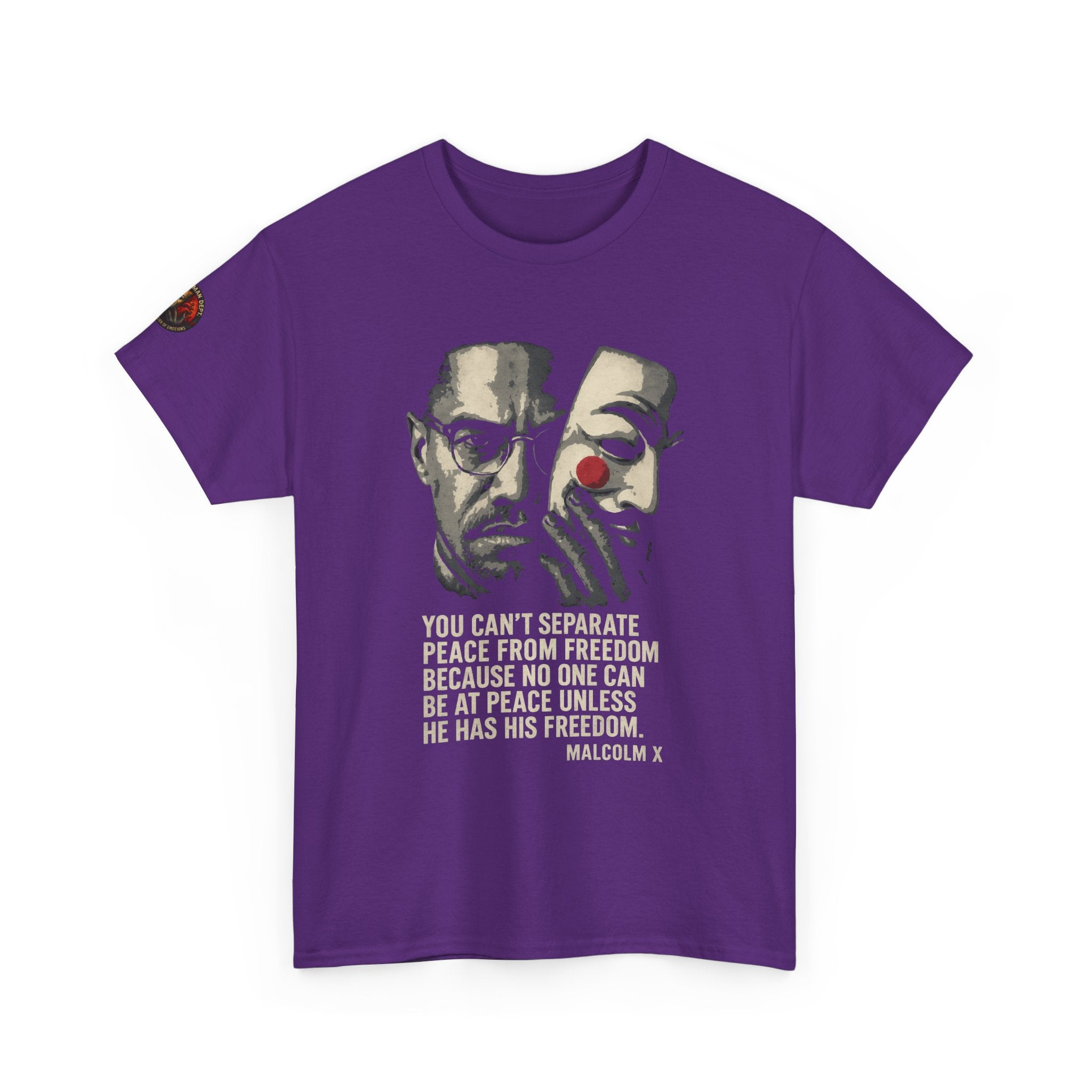 Graphic Tee with Malcom X Quote - Unisex