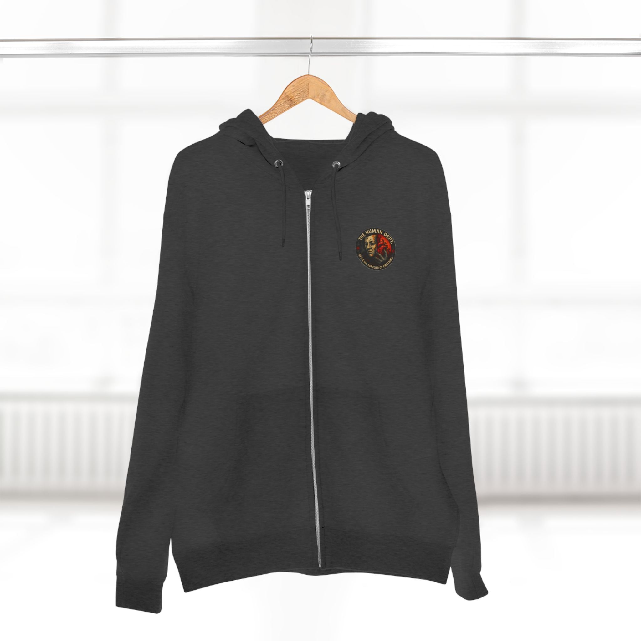 Rebel Rabbit Unisex Zip Hoodie, Cozy Gift, Streetwear, Casual Fashion, Unique Animal Design, Everyday Wear, Perfect for Festivals