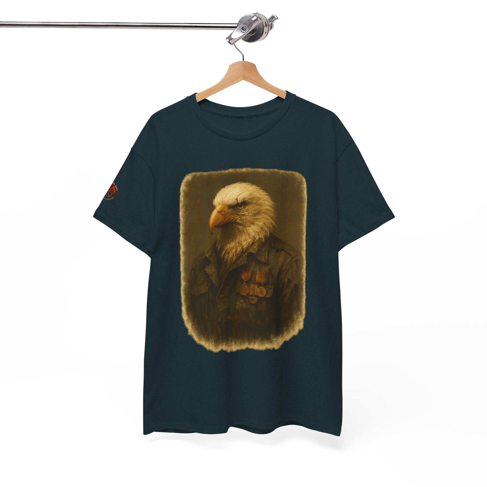 Eagle Graphic Tee, Unisex Heavy Cotton T-Shirt, Nature Lover Gift, Casual Wear, Patriotic Apparel, Unique Eagle Design