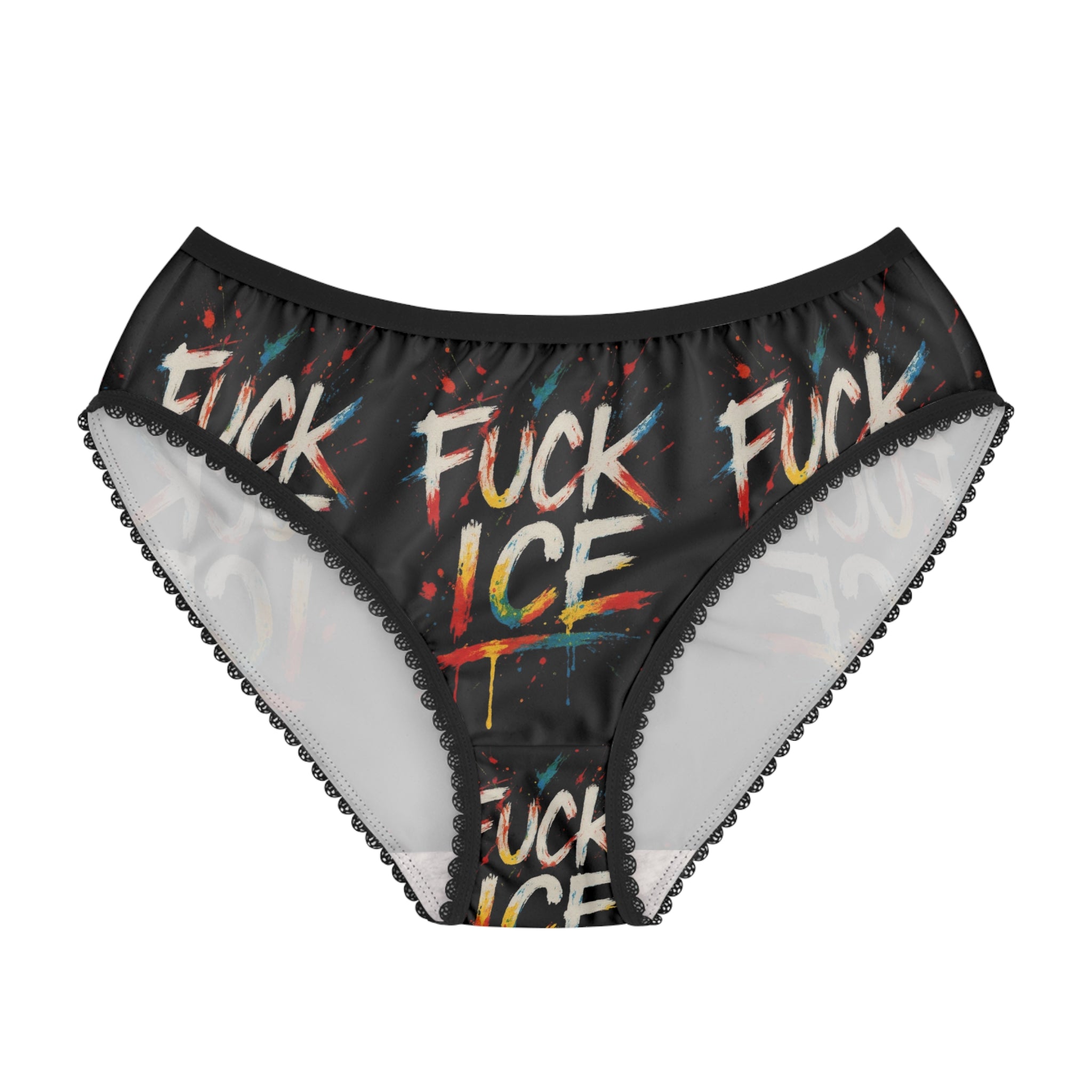 Women's F*ck ICE Briefs (AOP)