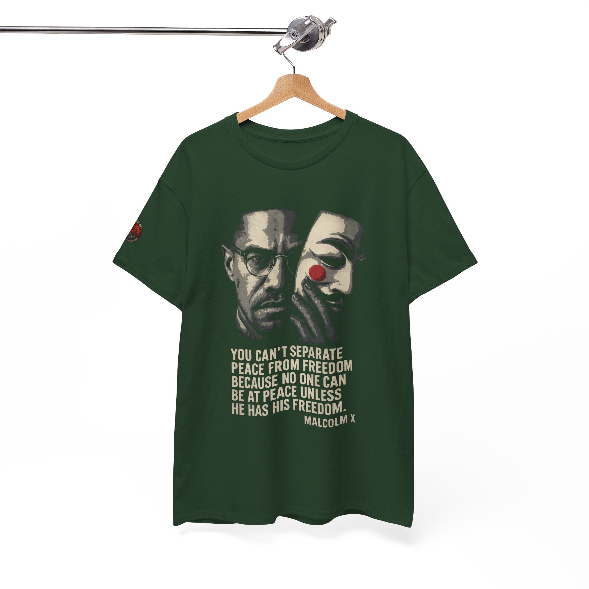 Graphic Tee with Malcom X Quote - Unisex