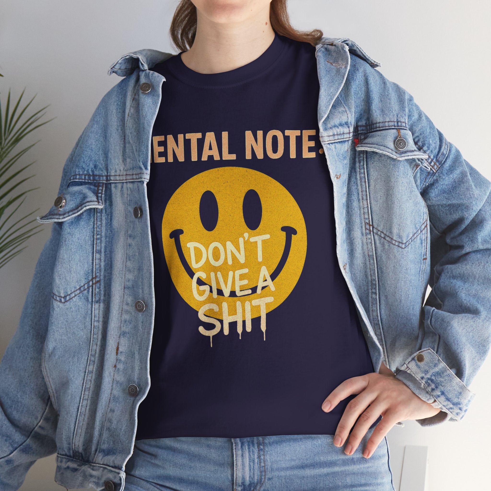 Unisex Heavy Cotton Tee/ Mental Note