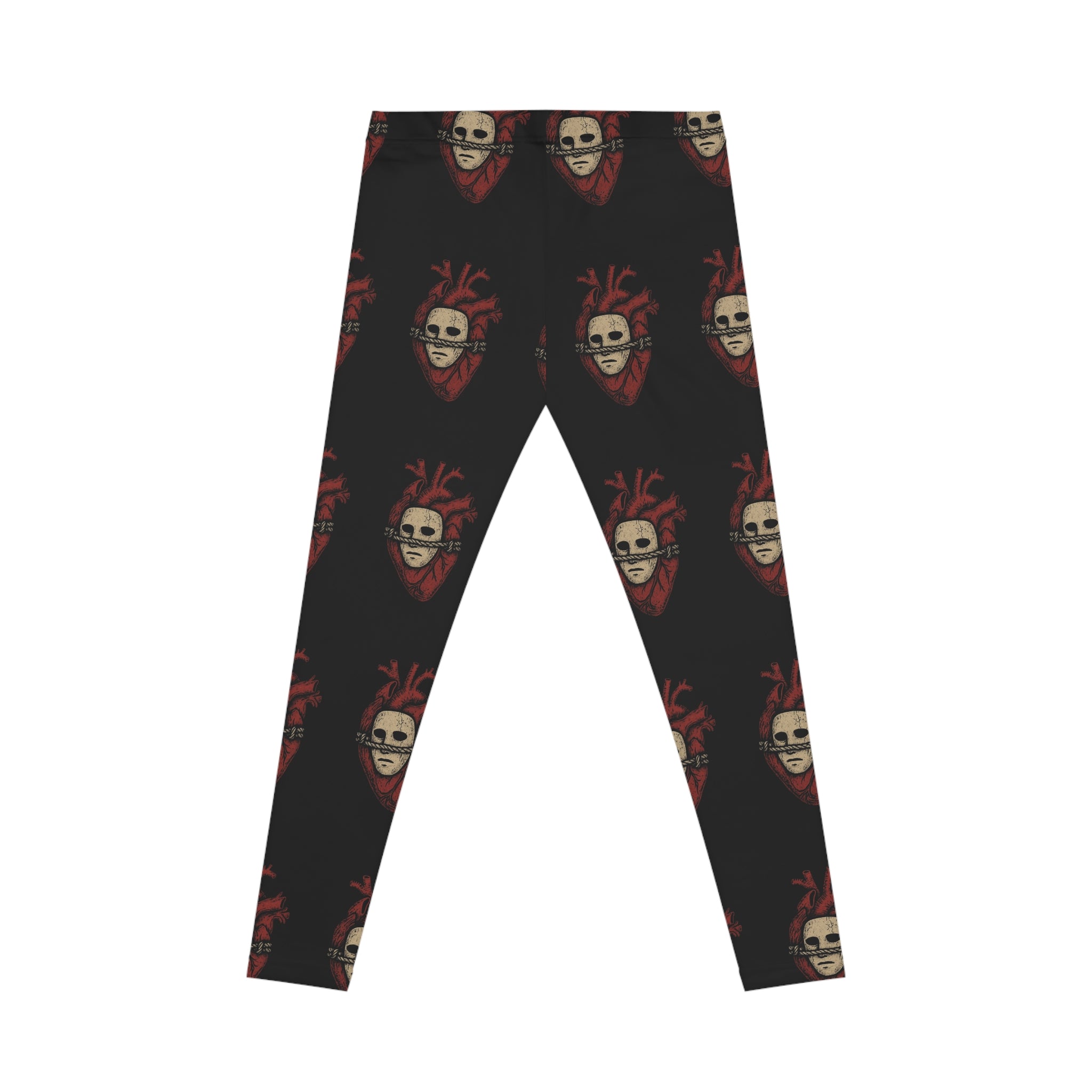 Gothic Heart Printed Women's Leggings