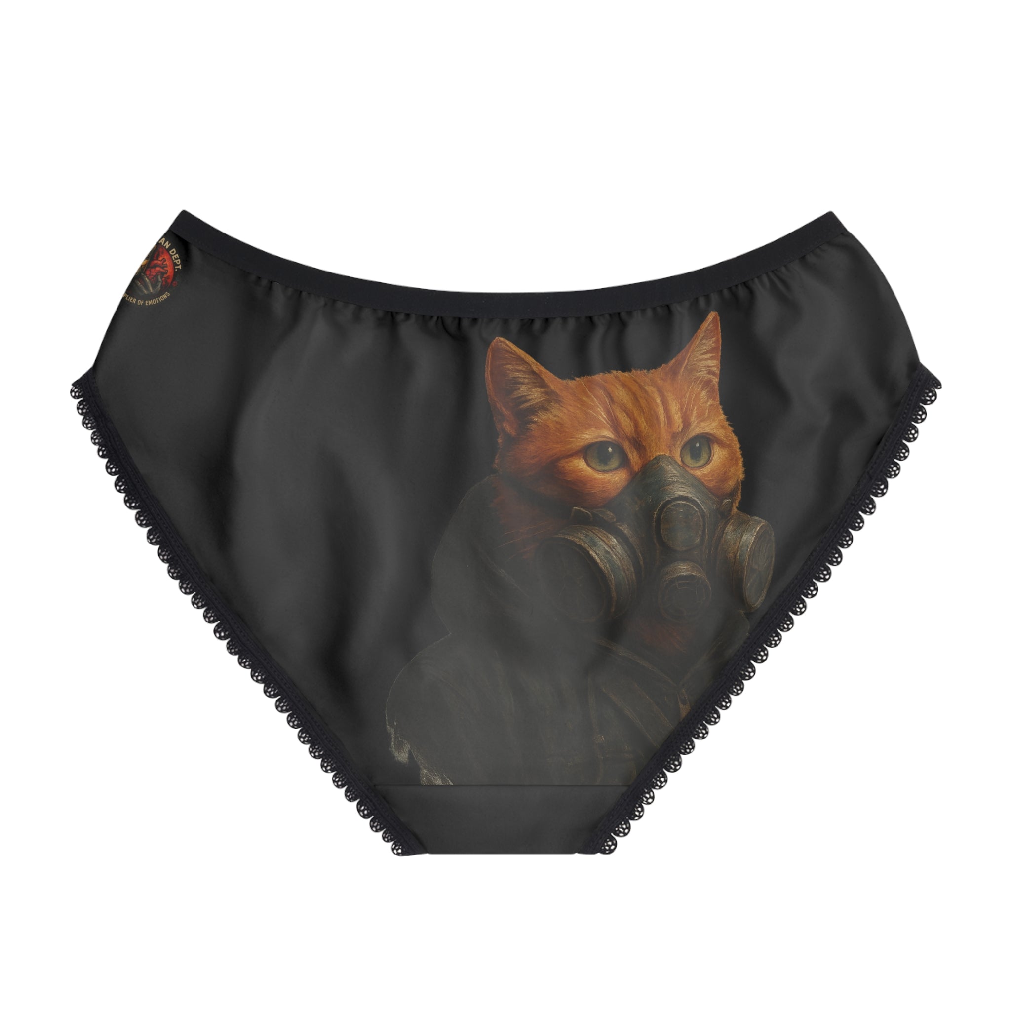 Cat-Illustrated Women's Briefs, Rebel Cats Underwear