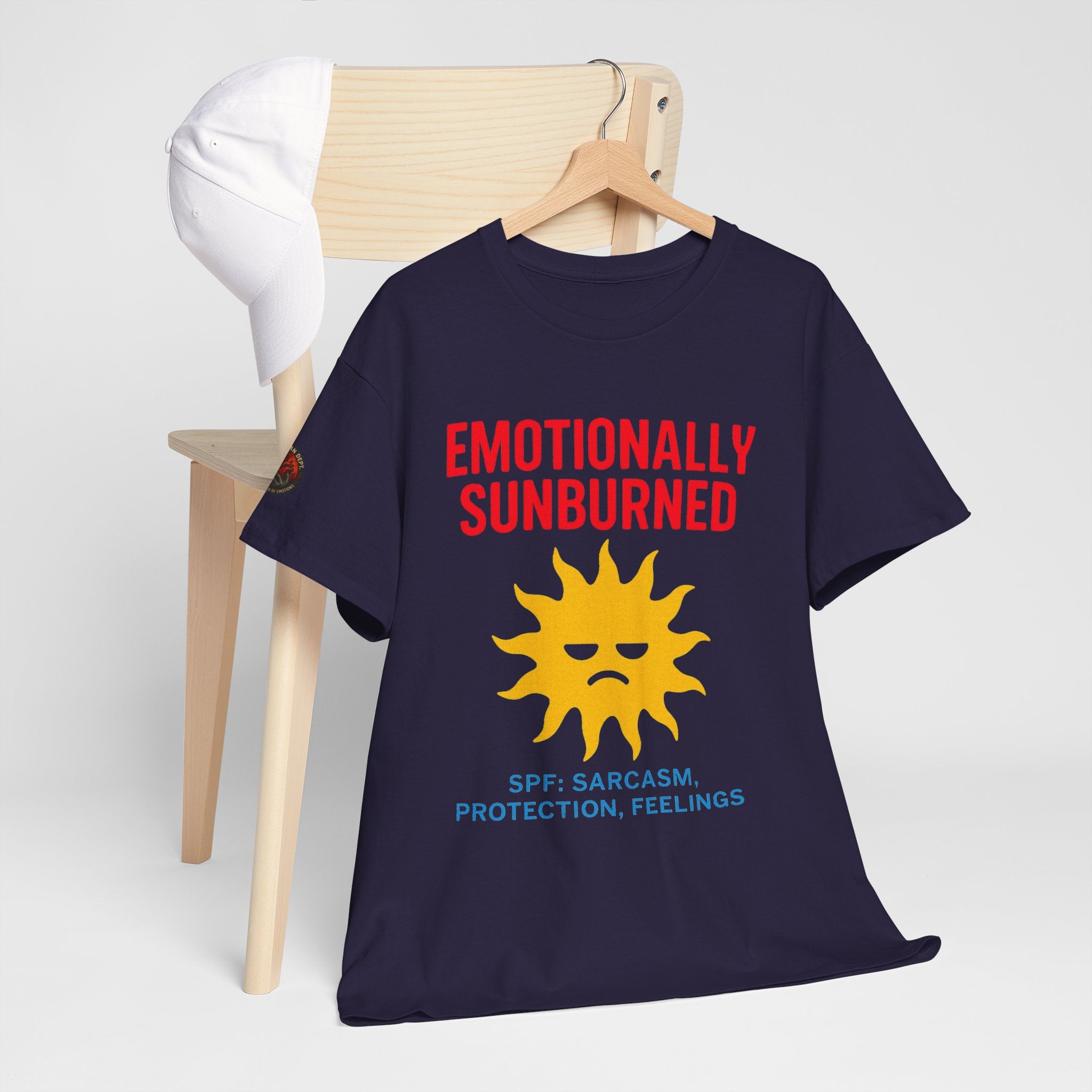 Unisex Heavy Cotton Tee/ Emotionally Sunburned