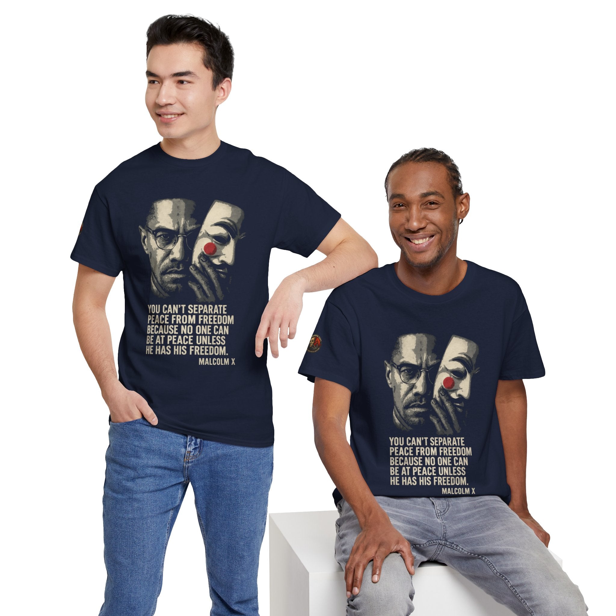 Graphic Tee with Malcom X Quote - Unisex