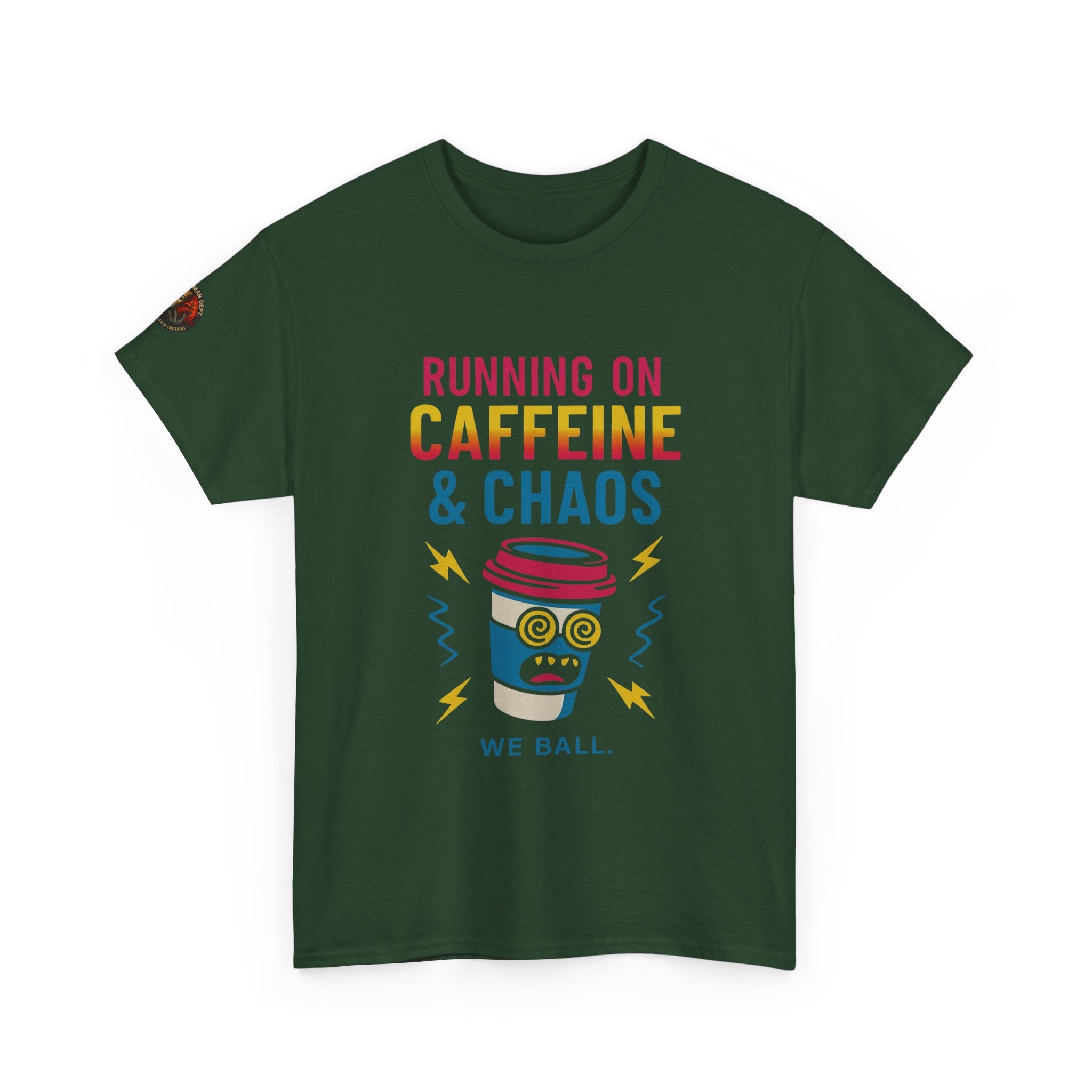 Unisex Heavy Cotton Tee/ Caffeine & Chaos