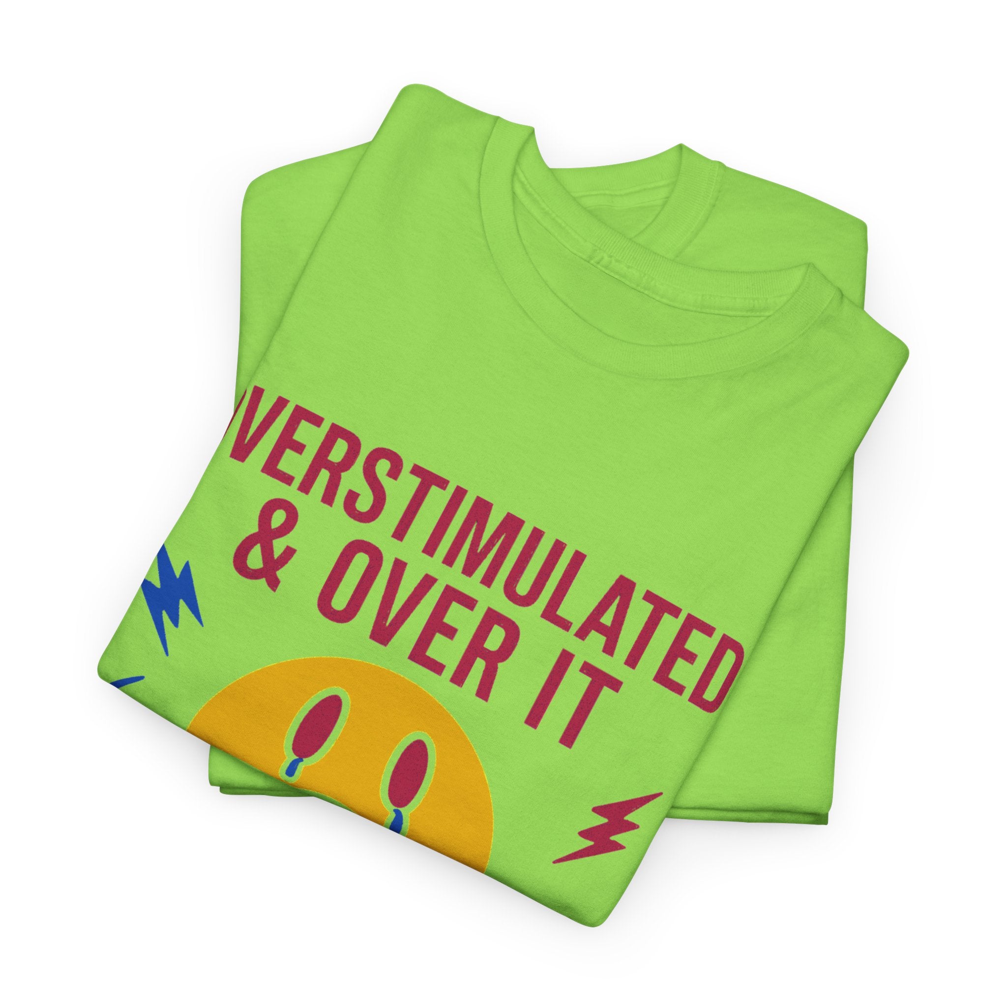 Unisex Heavy Cotton Tee/ Over Stimulated