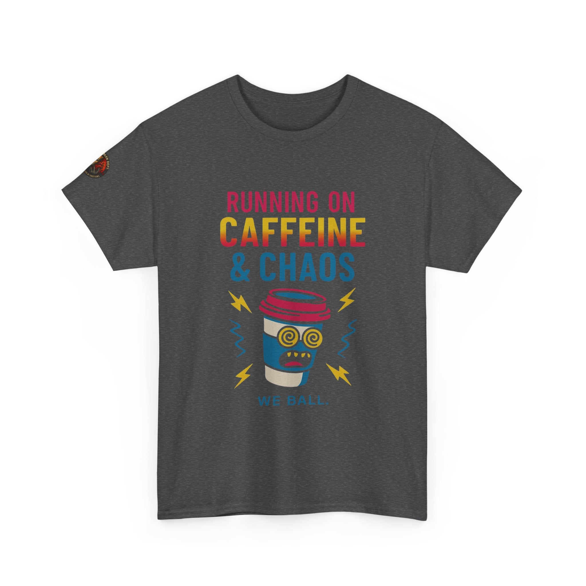 Unisex Heavy Cotton Tee/ Caffeine & Chaos