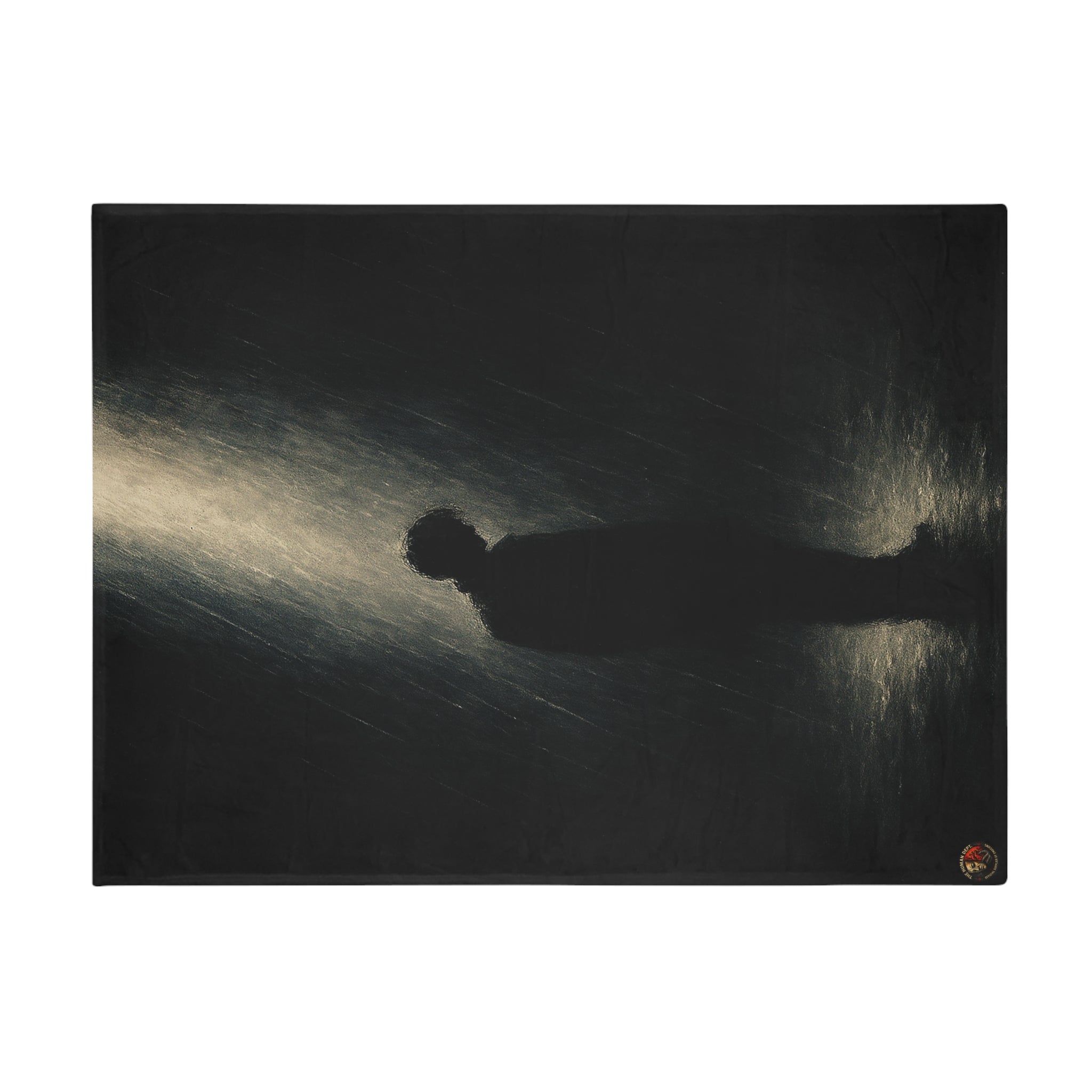 Moody Plush Fleece Blanket, Cozy Throw, Artistic Home Decor, Soft Gift for Him, Meditation Space Accessory, Rainy Day Comfort