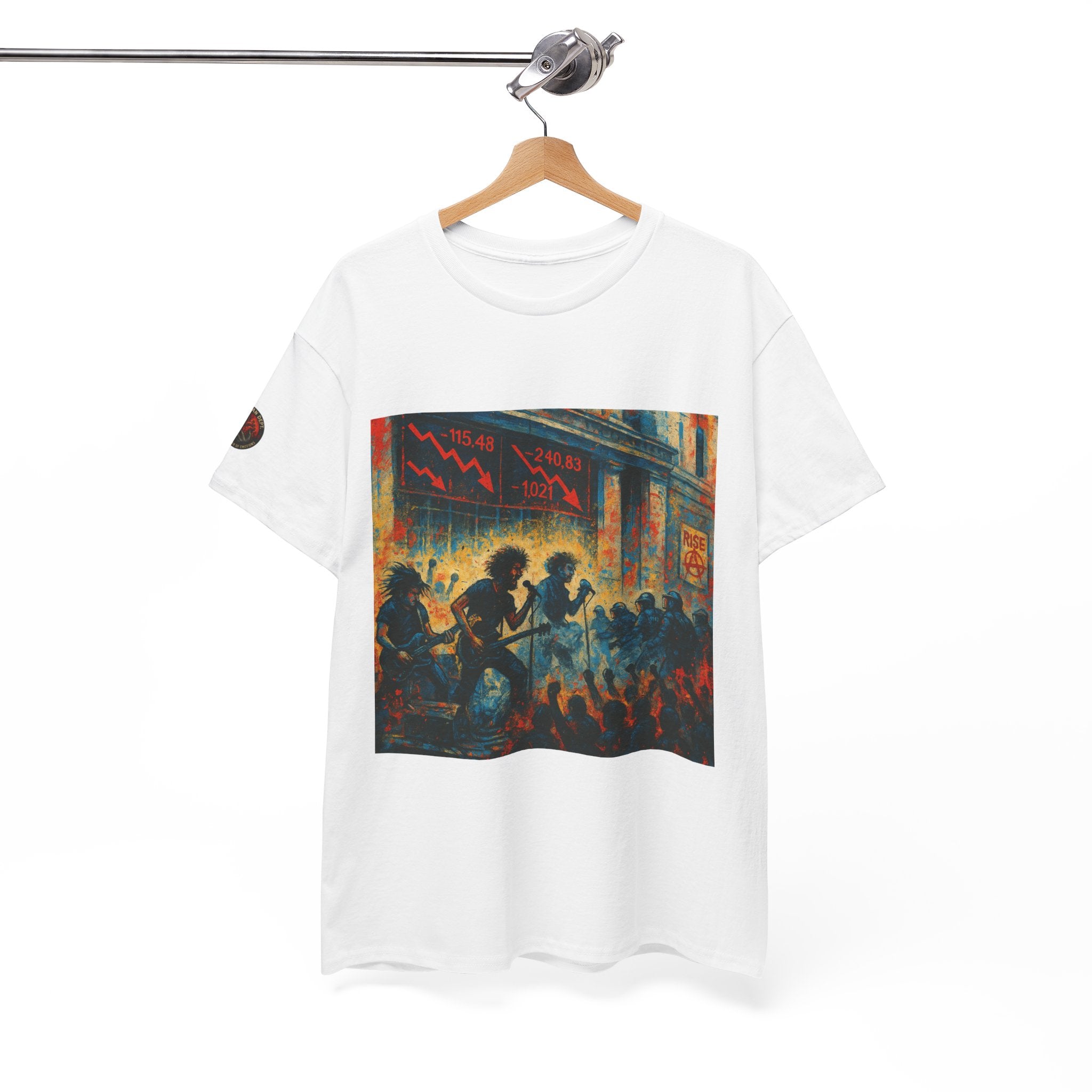 Unisex Heavy Cotton Tee/ Rock for the Downfall