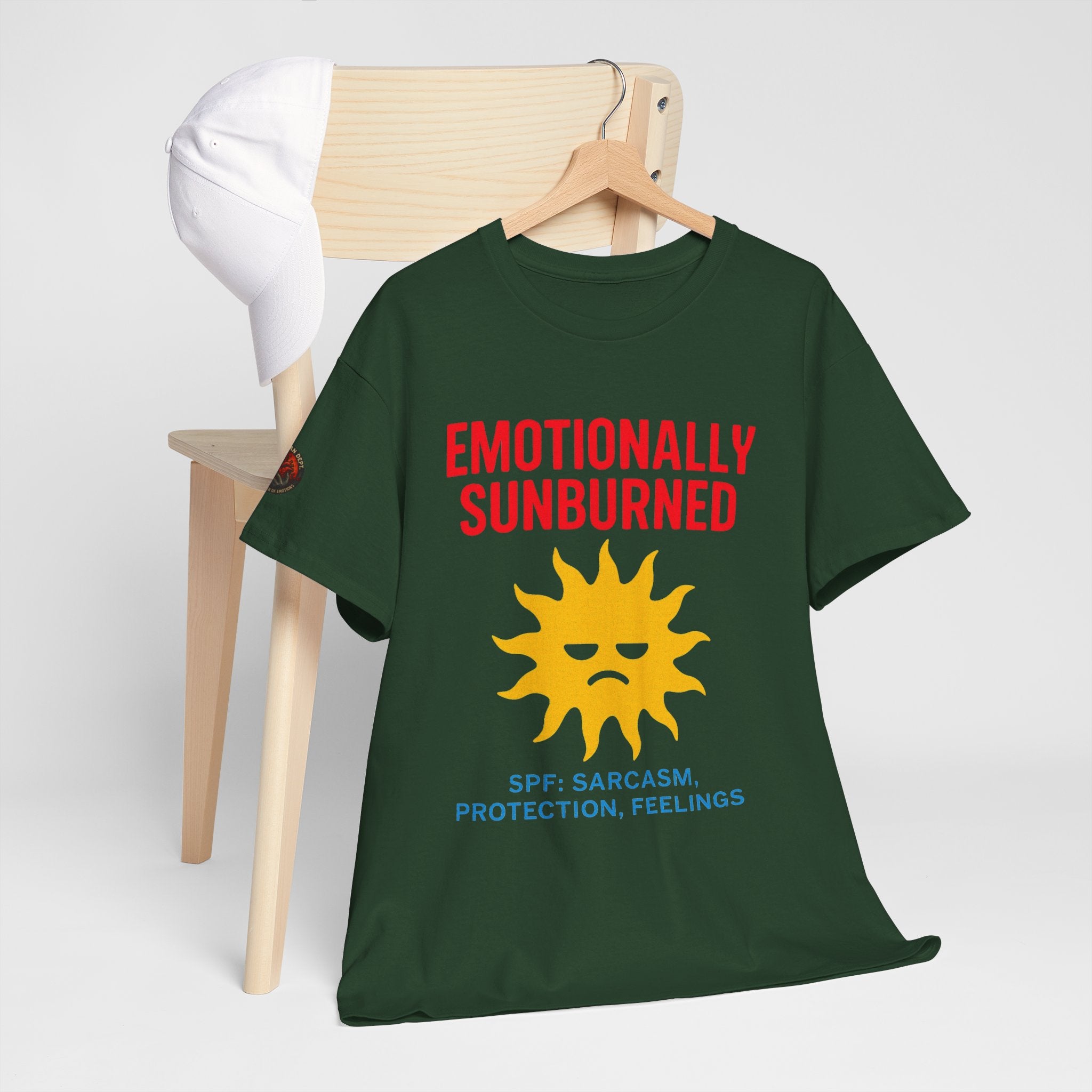 Unisex Heavy Cotton Tee/ Emotionally Sunburned