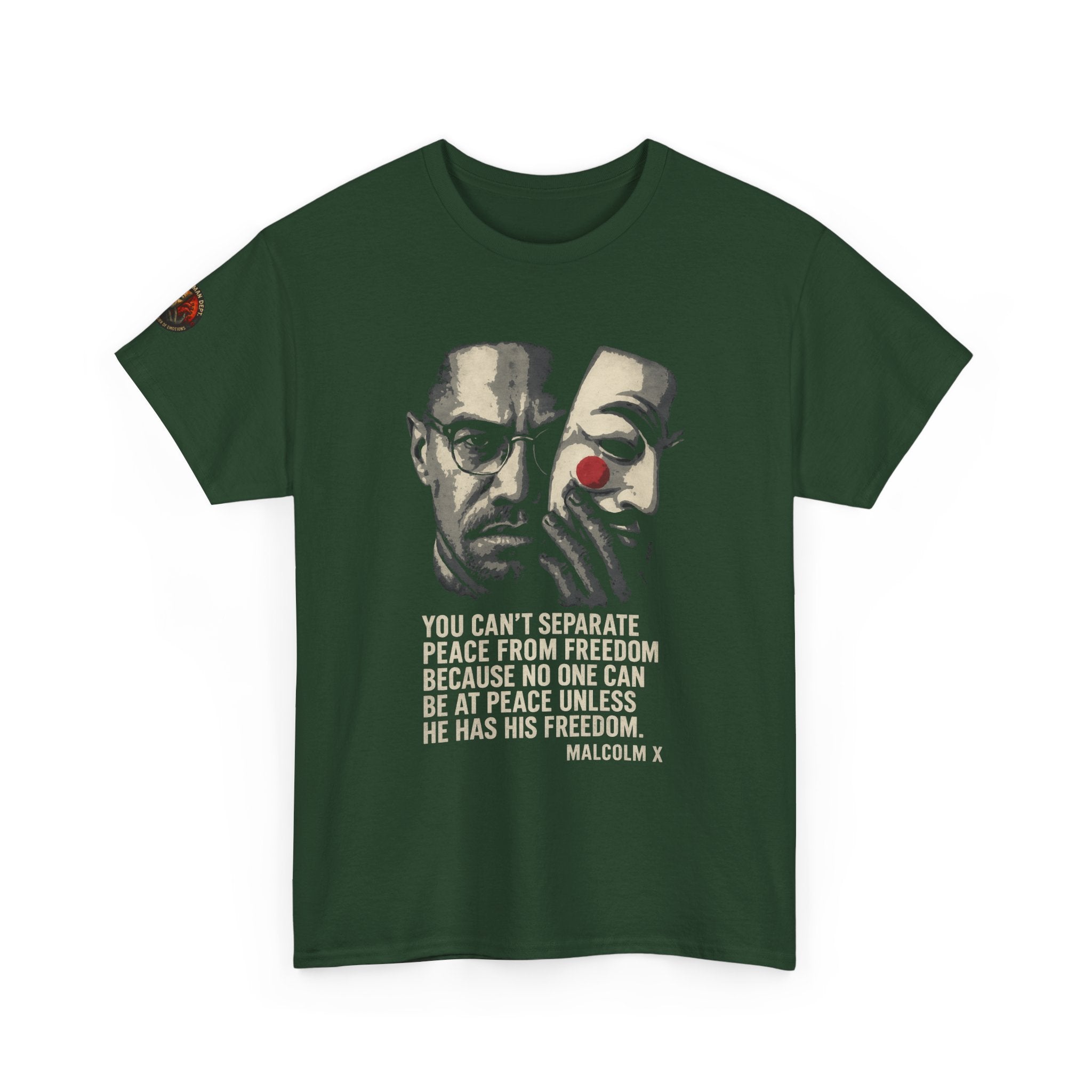 Graphic Tee with Malcom X Quote - Unisex