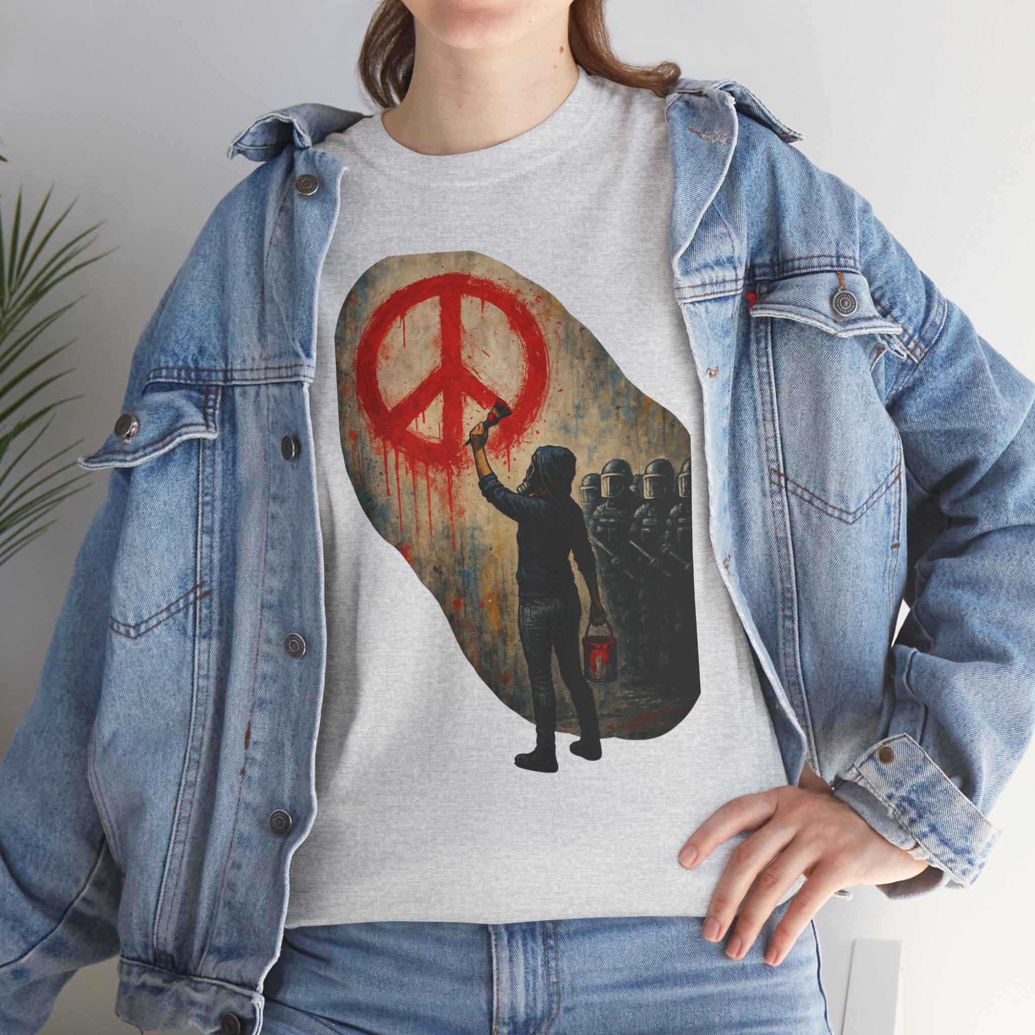 Unisex Heavy Cotton Tee/ Painting a Protest