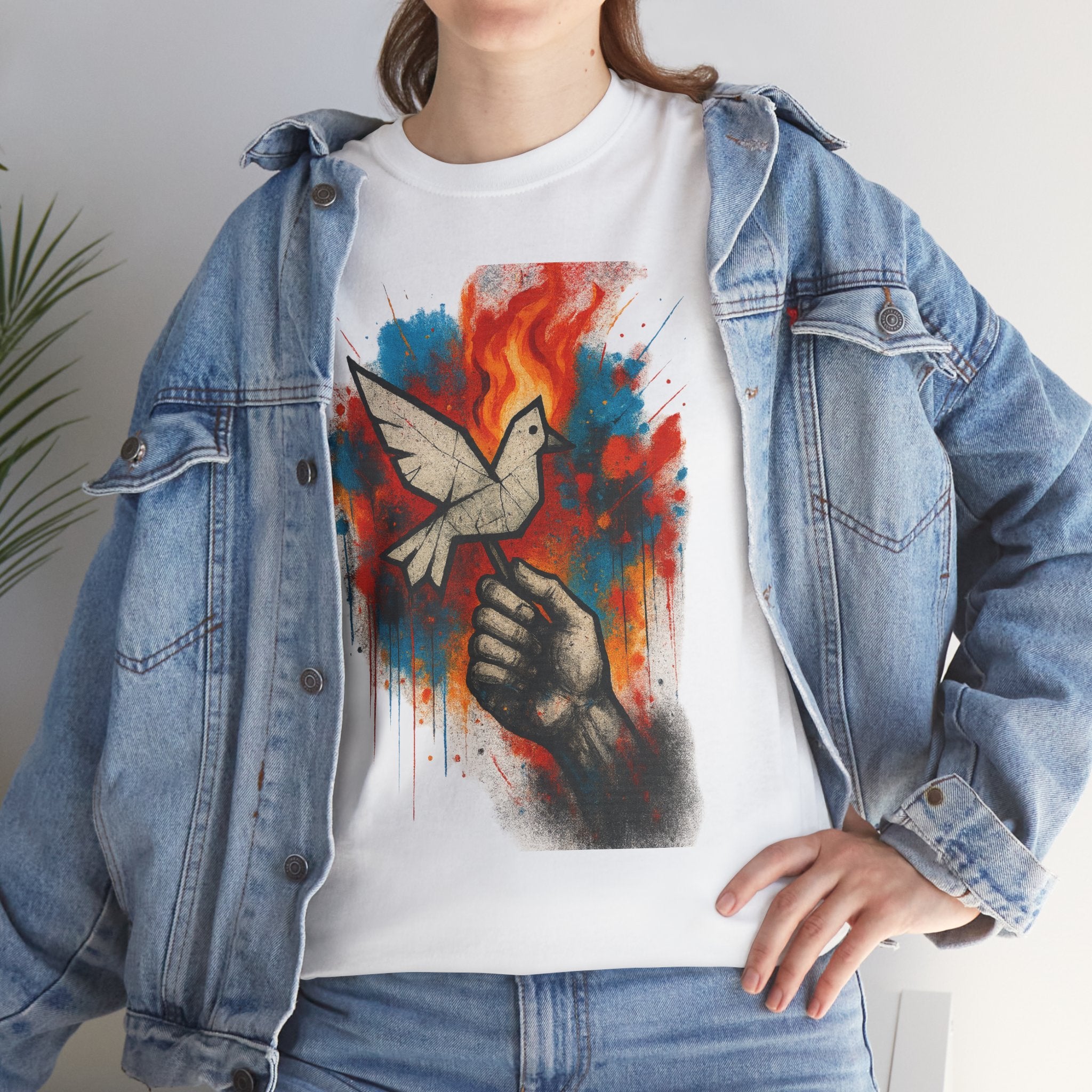 Unisex Heavy Cotton Tee- Raise Your Hand-Burn