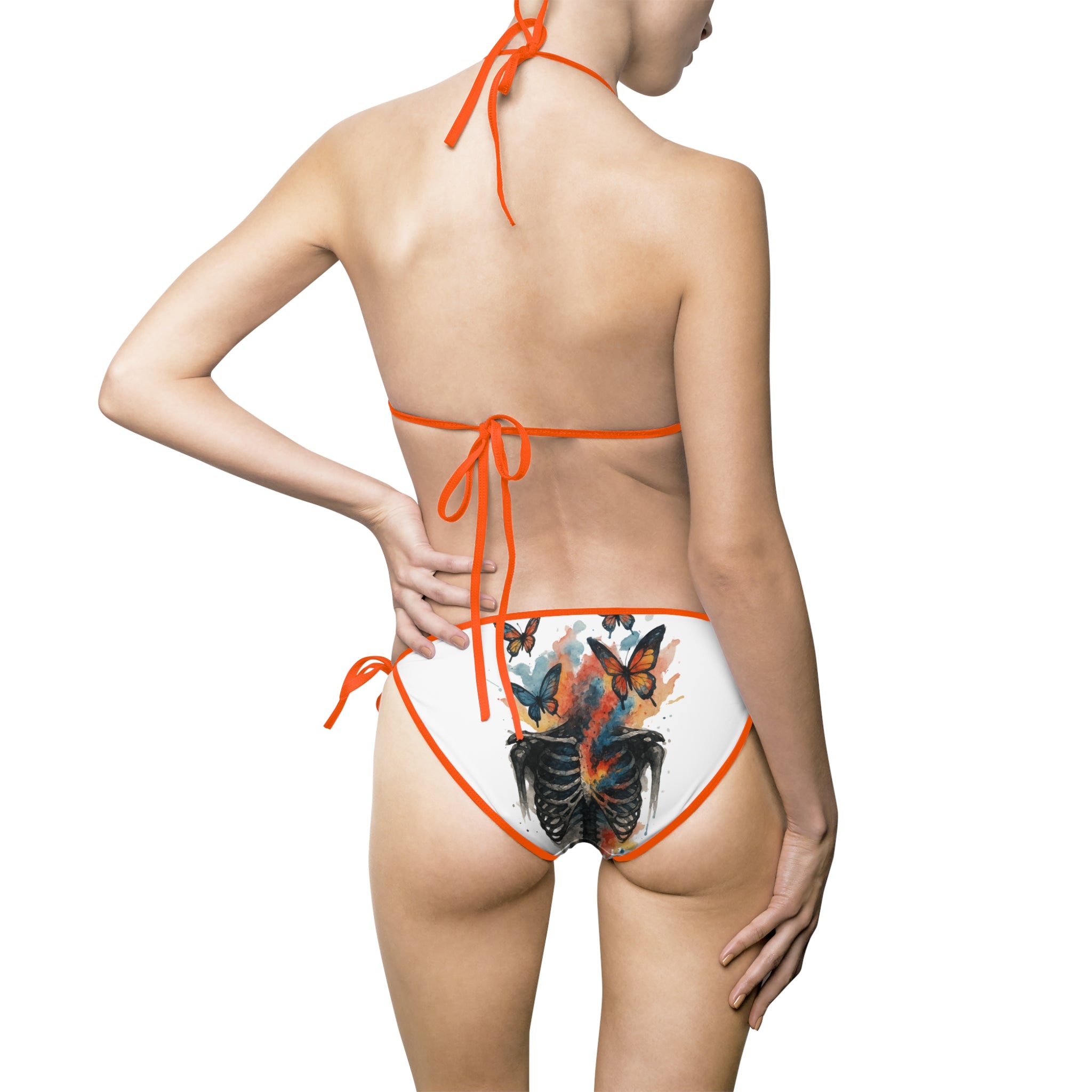 Vibrant Women's Bikini Swimsuit, Colorful Swimwear, Beachwear, Summer Vacation, Pool Party, Trendy Swim Set