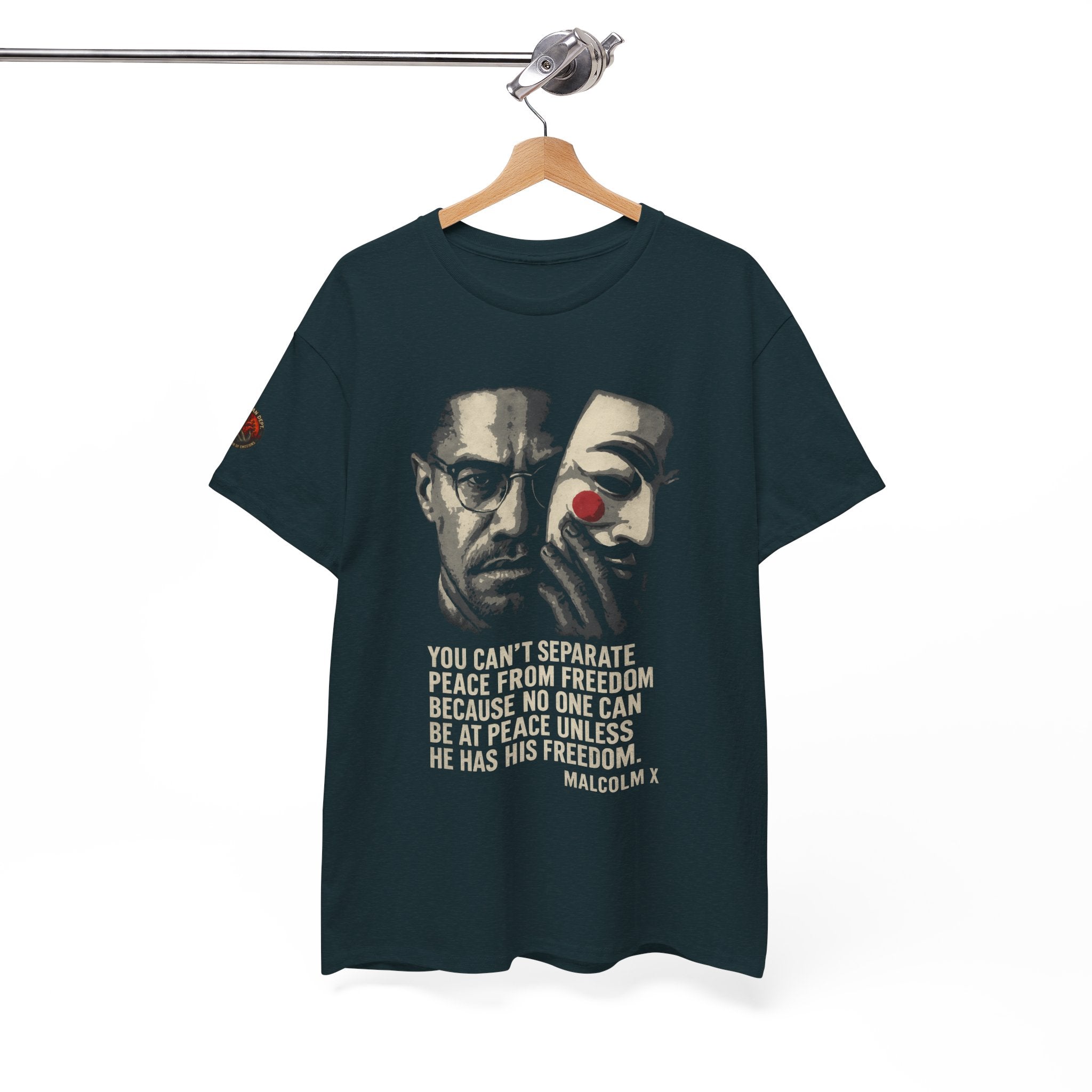 Graphic Tee with Malcom X Quote - Unisex