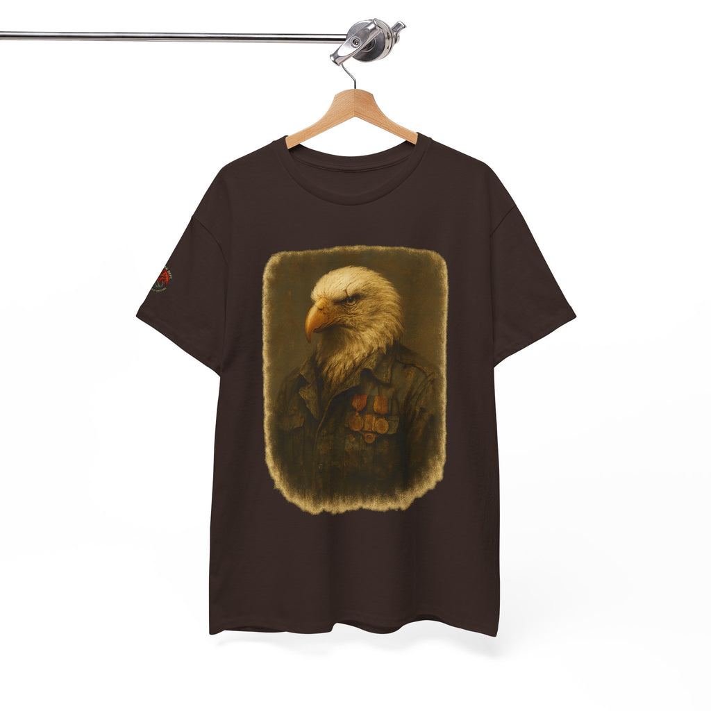 Eagle Graphic Tee, Unisex Heavy Cotton T-Shirt, Nature Lover Gift, Casual Wear, Patriotic Apparel, Unique Eagle Design