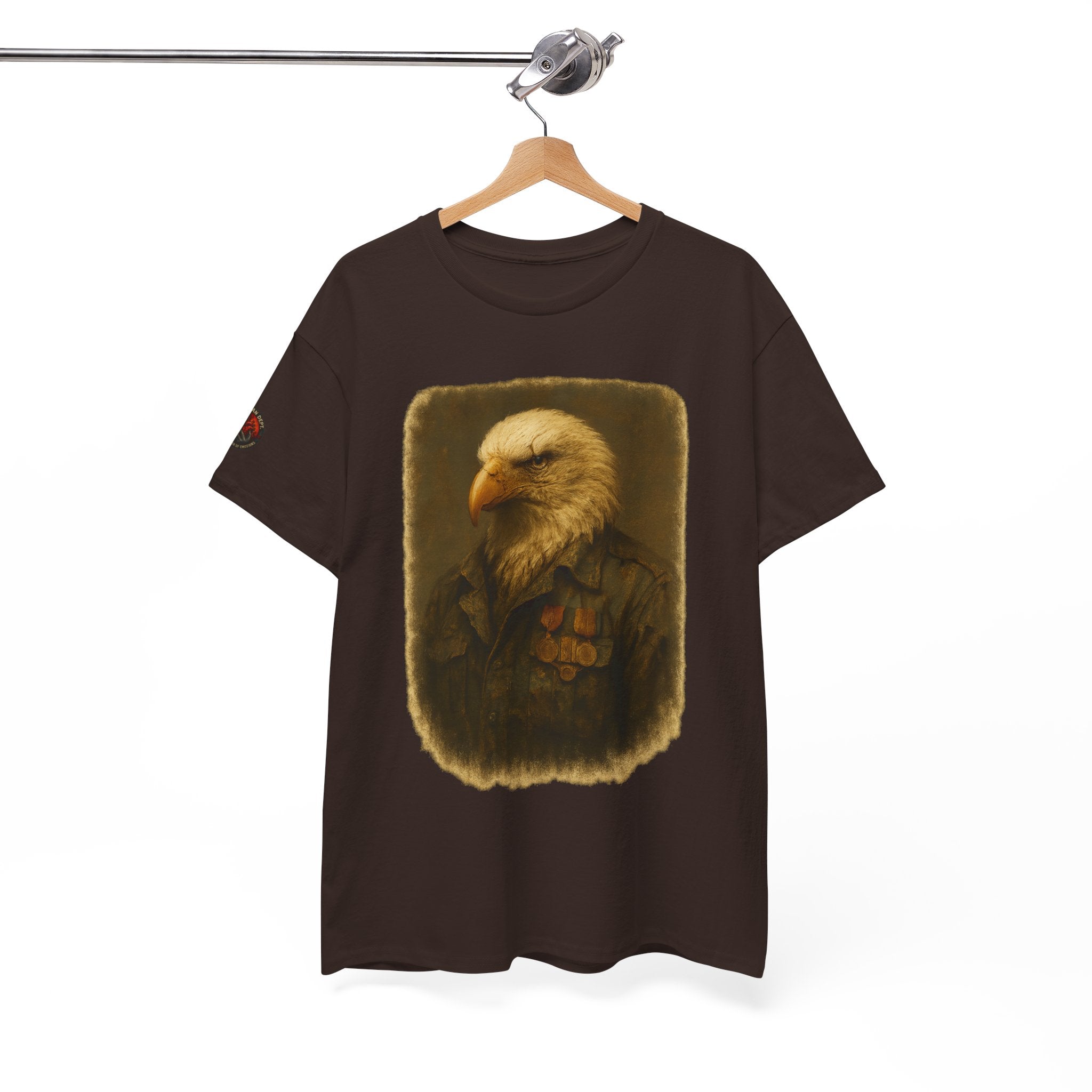 Eagle Graphic Tee, Unisex Heavy Cotton T-Shirt, Nature Lover Gift, Casual Wear, Patriotic Apparel, Unique Eagle Design