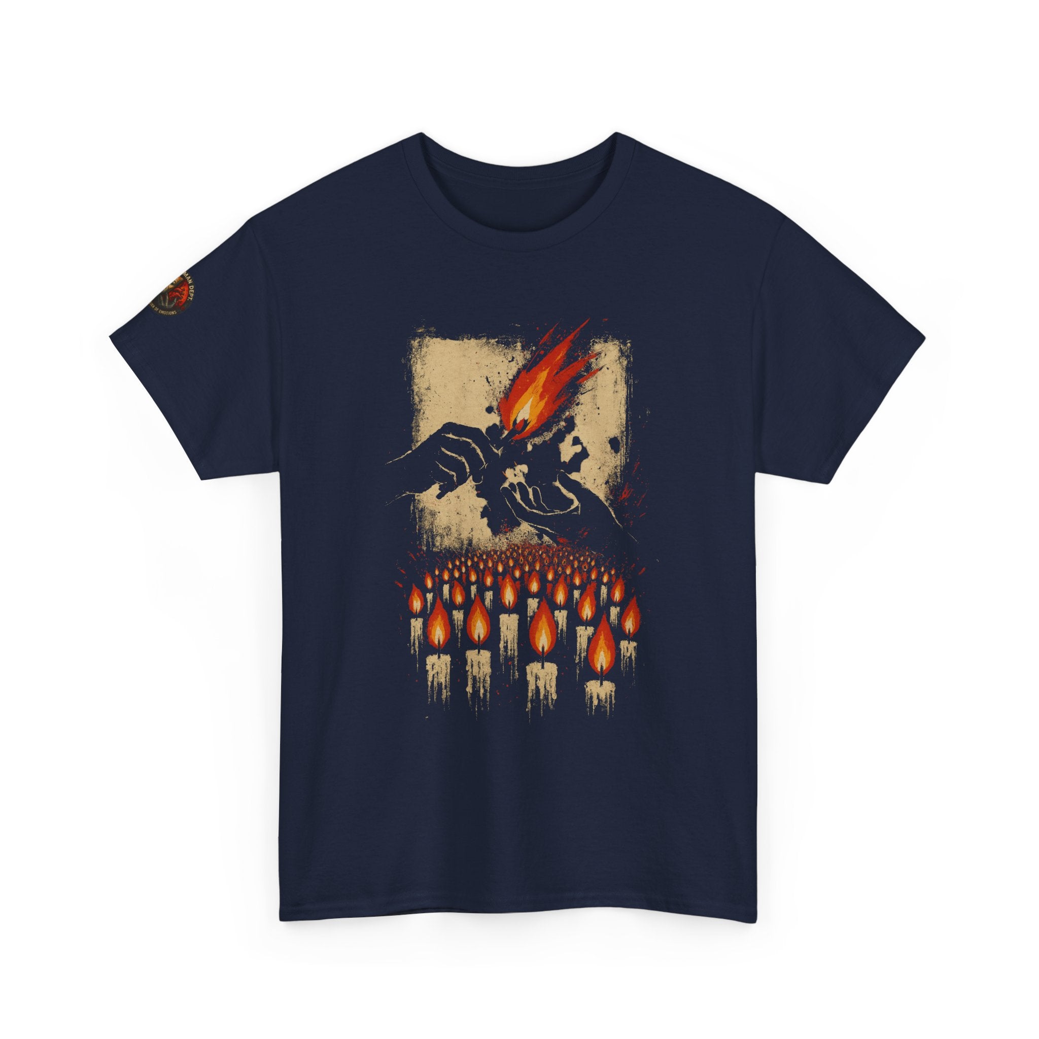 Graphic Tee - Symbolic Candles Society Hand Off Print
