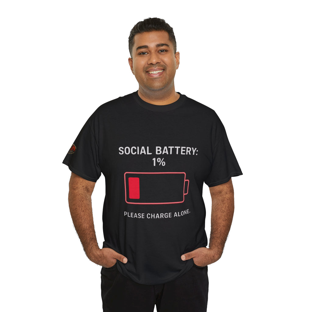 Unisex Heavy Cotton Tee/Social Battery
