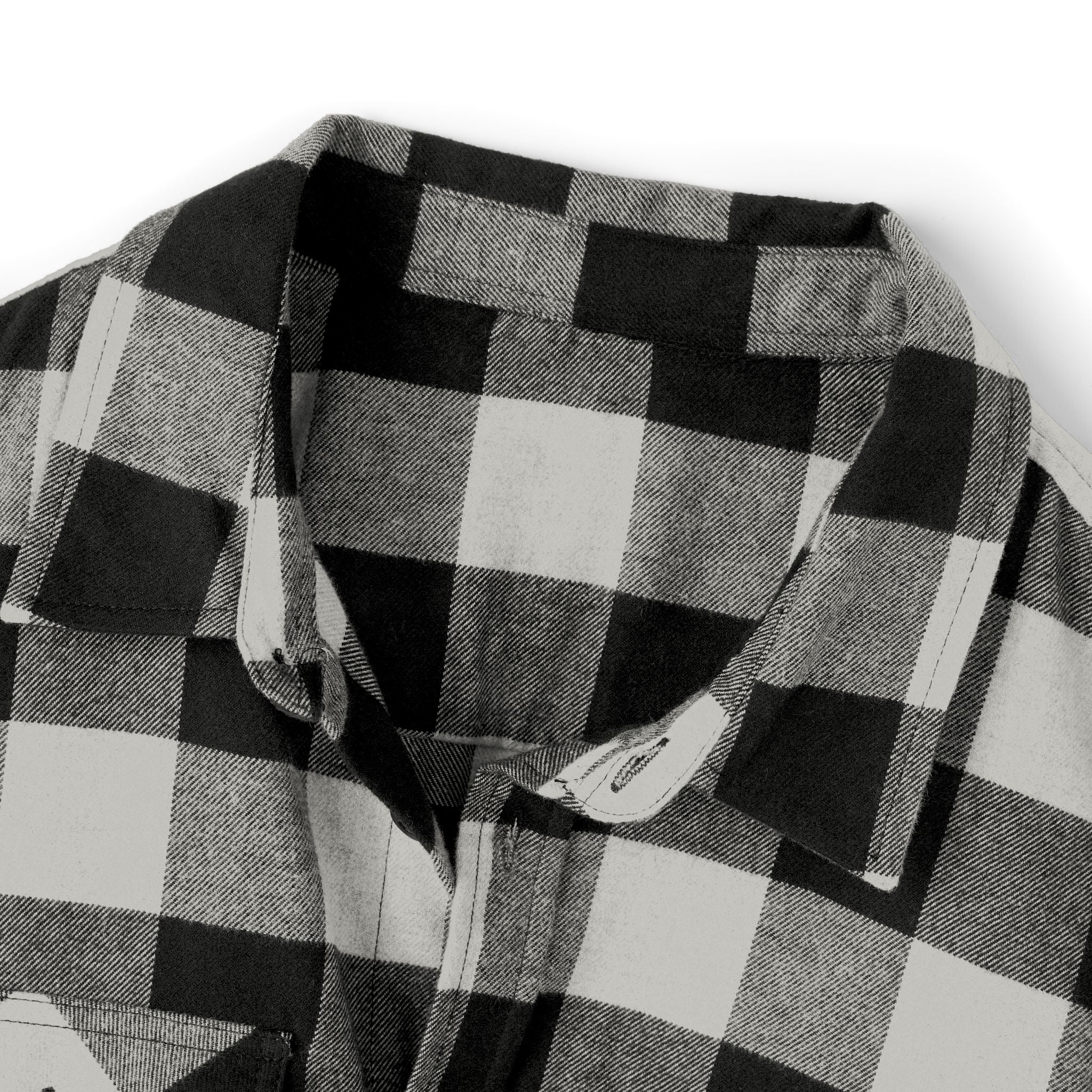 Cozy Black and White Flannel Shirt for Unisex | Casual Wear, Outdoor Adventures, Cozy Nights, Gifts for Him/Her