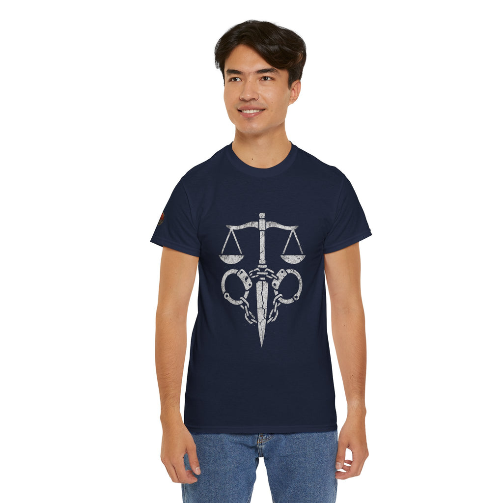 Justice Scales Graphic Tee for Advocates & Activists